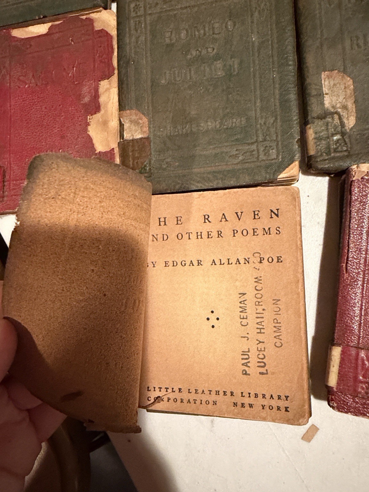22 Vintage Antique 1920-24 England Little Leather Library Books