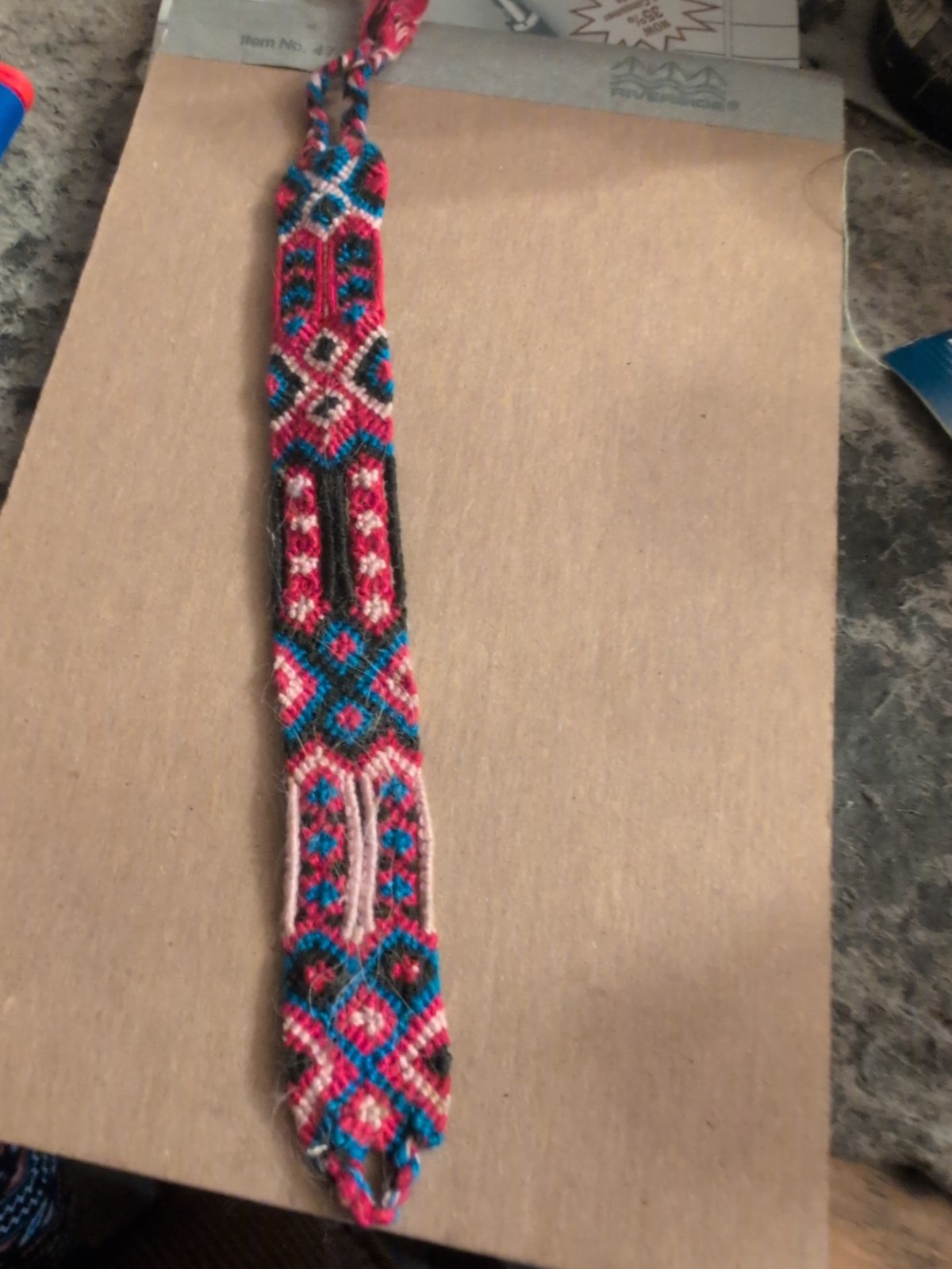 Vintage Cloth Bookmark Unbranded Multicolored
