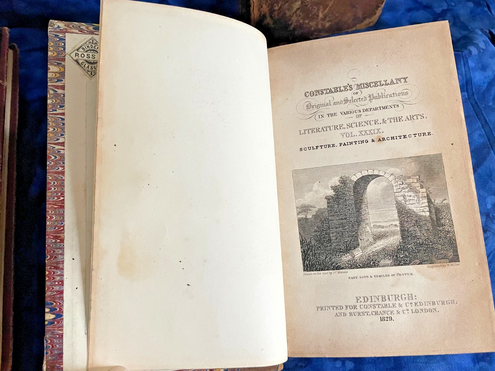 Tiny Antique Books; Miscellany, Plant World, Spectator, Columbian Orator #B46
