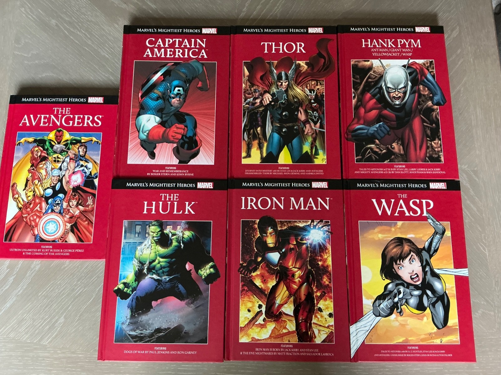 Marvels Mightiest Heroes Collection (Hardback) x7 – The Avengers (Like New)