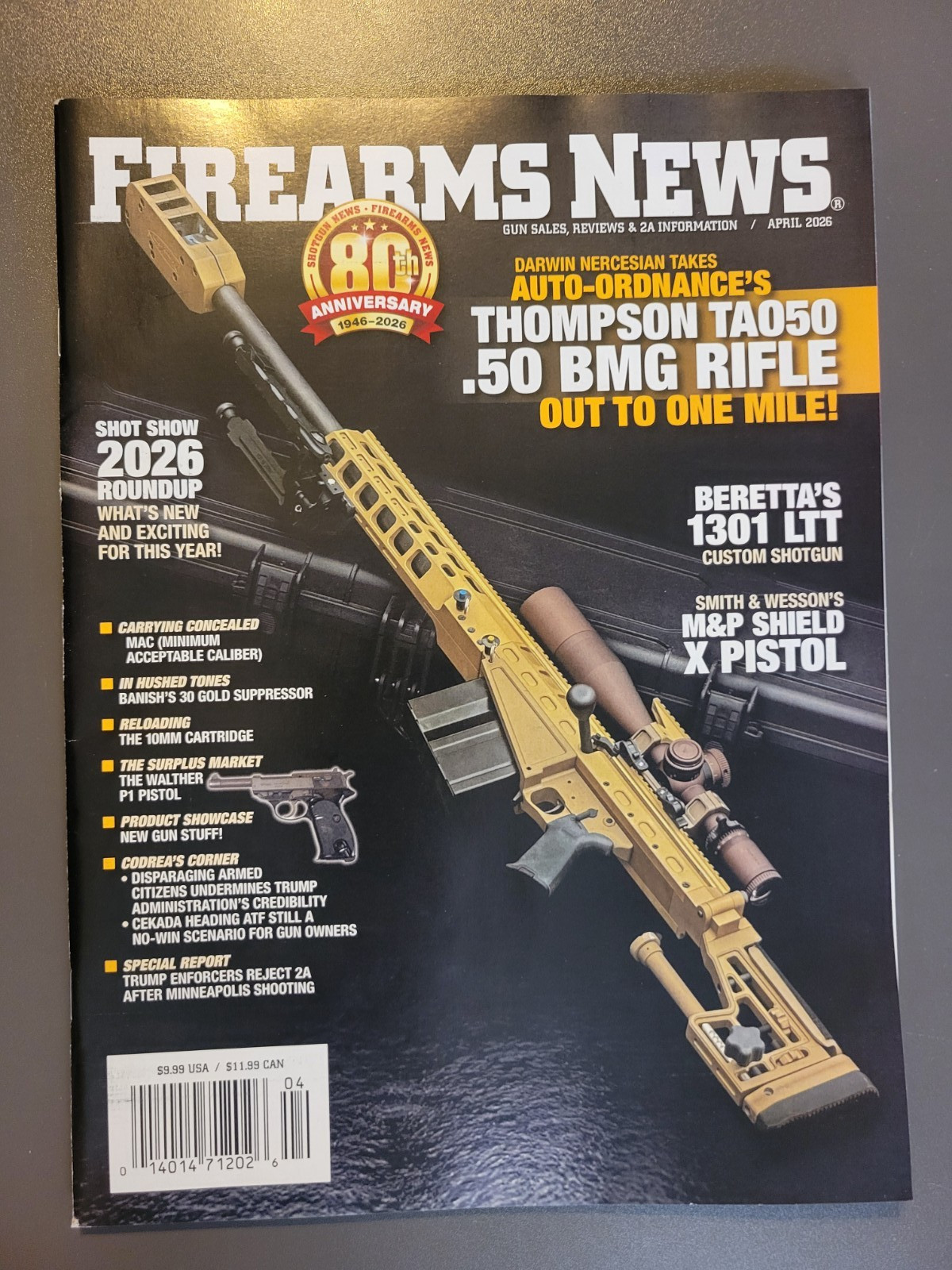 FIREARMS NEWS Magazines -Choice Of 4 Issues -January-February-April-May 2026