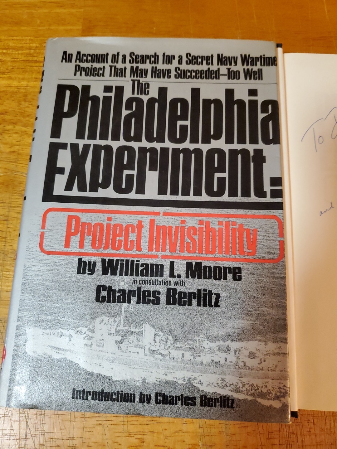 Philadelphia Experiment Signed by William L Moore 1979 Hardcover Book