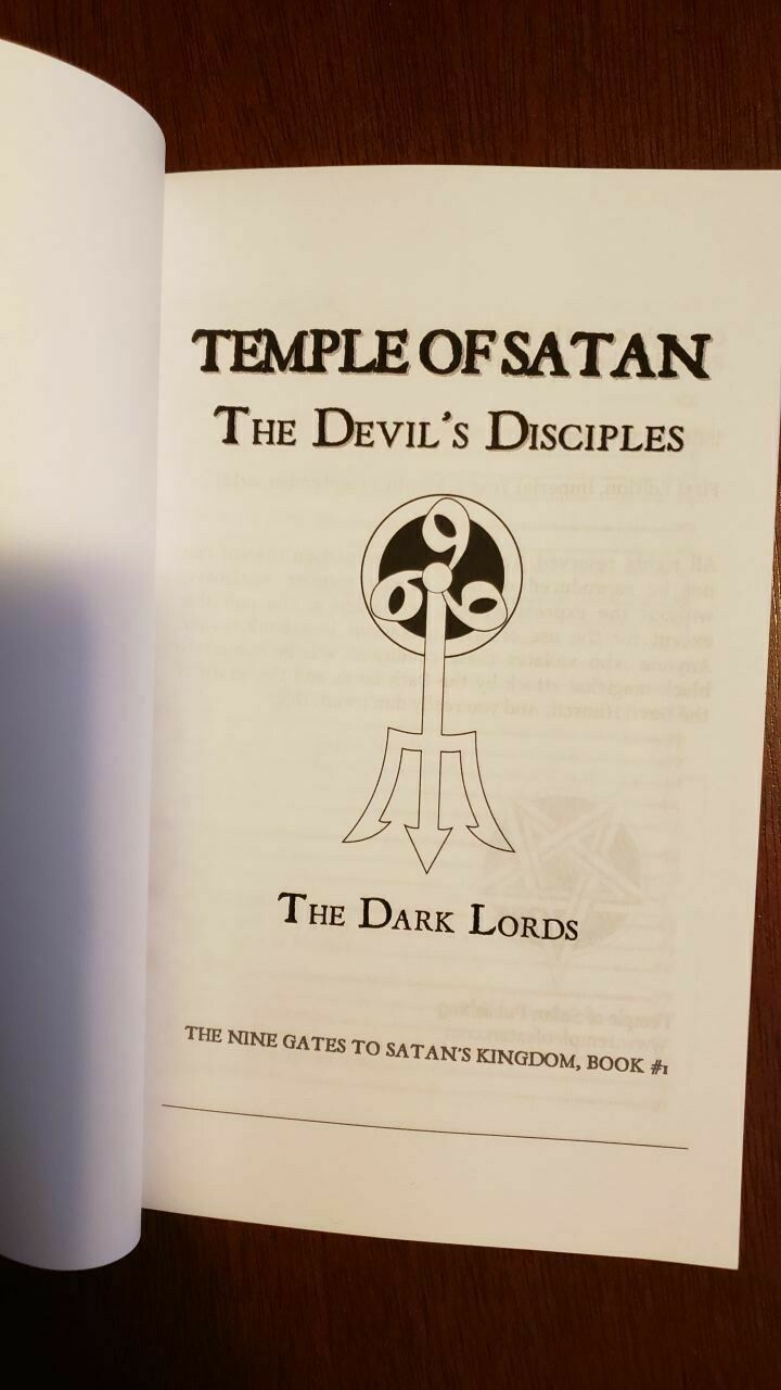 Theistic Satanic Devil Worshipping Book: Temple of Satan – White Pentagram Book