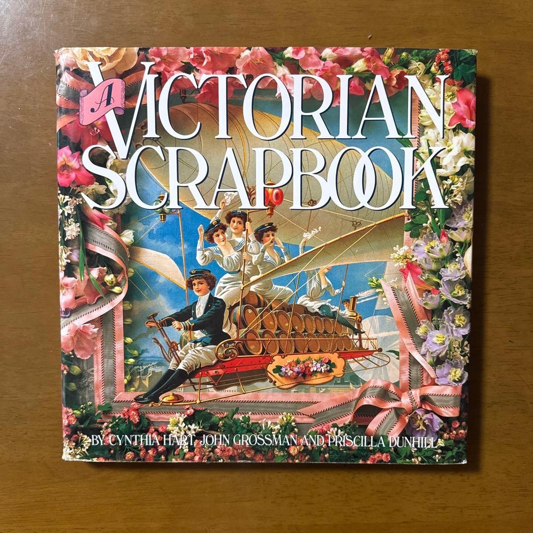 Victorian Scrapbook 152 Pages 10.3in x 10.3in Color Illustrations English Book