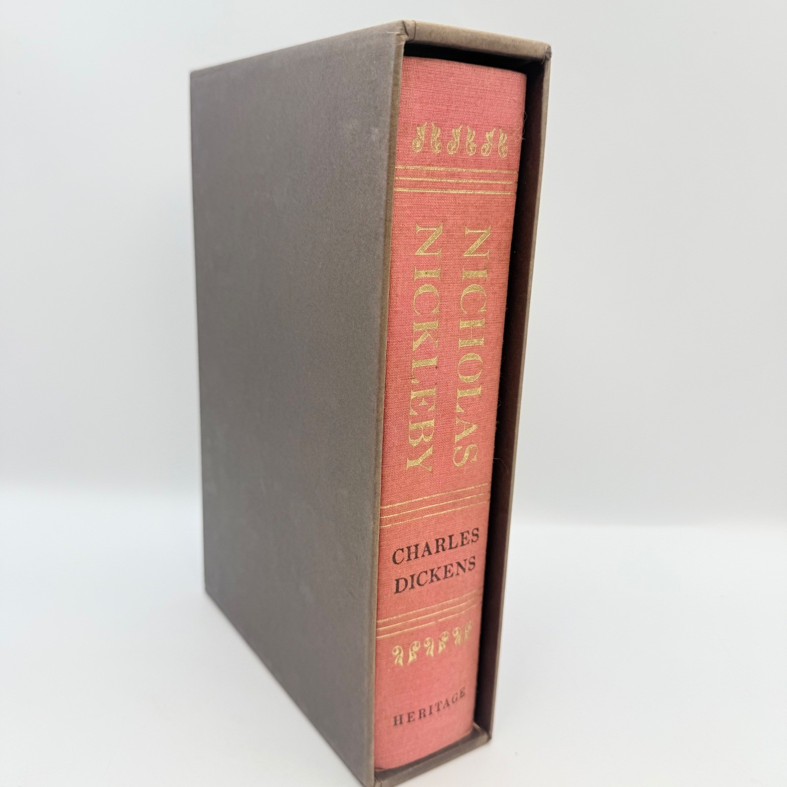 Nicholas Nickleby Charles Dickens Heritage Press 1968 Hardcover Slipcase