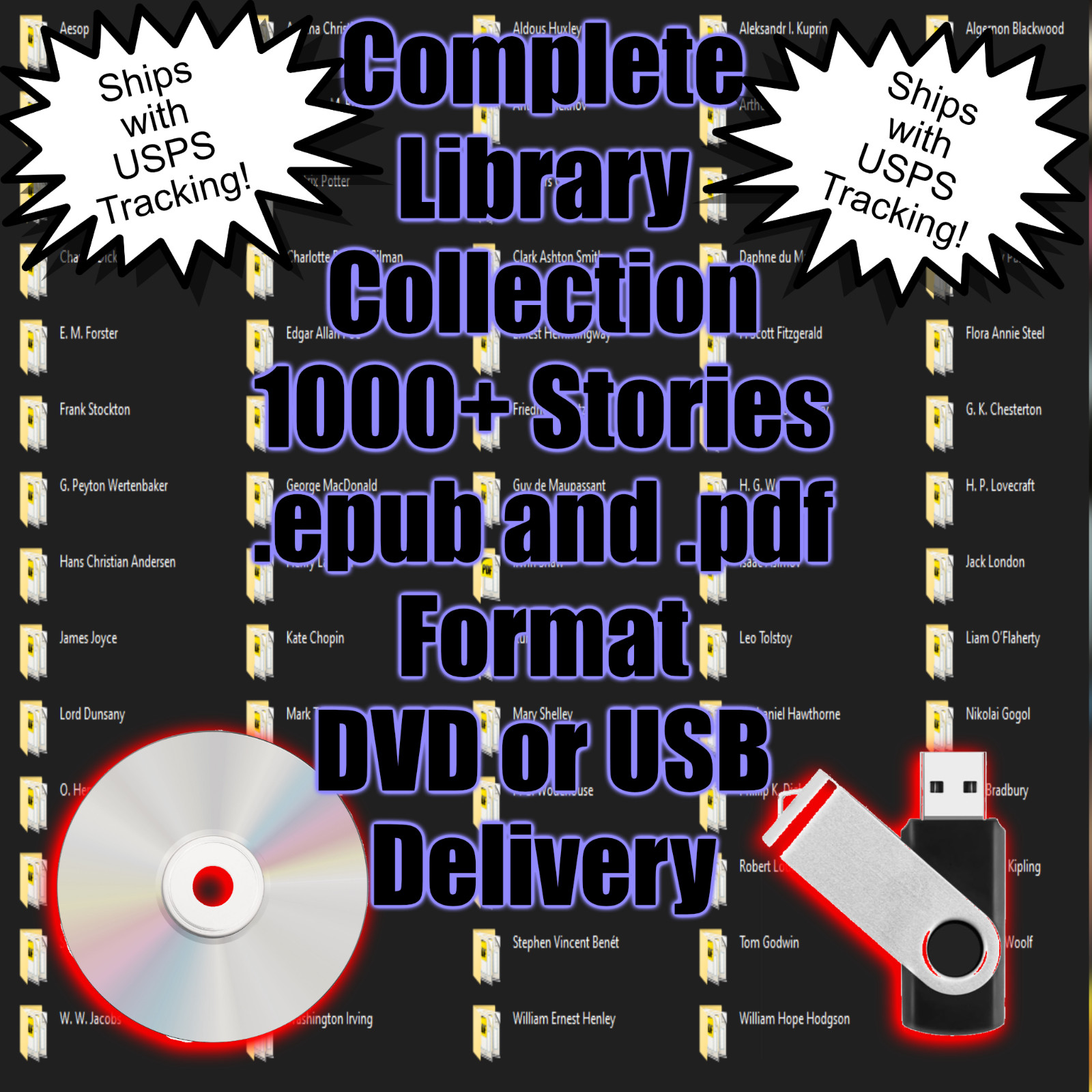 1000+ Stories! PDF Format USB or DVD Delivery with Tracking!