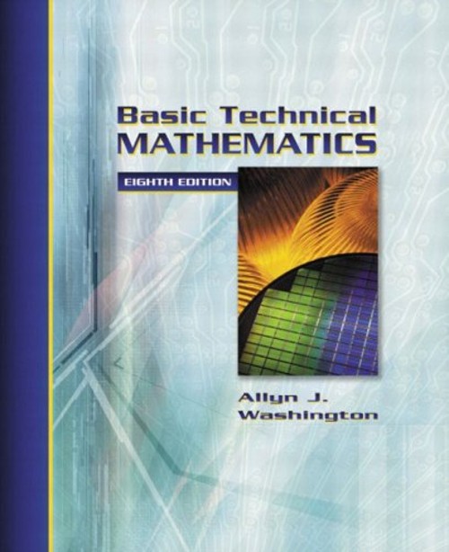 Basic Technical Mathematics Hardcover Allyn J. Washington