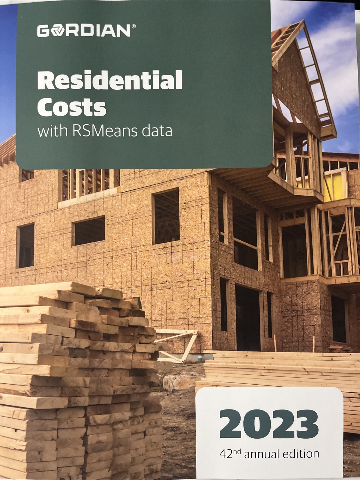 Residential Costs with RSMeans Data : 2023 by Gordian
