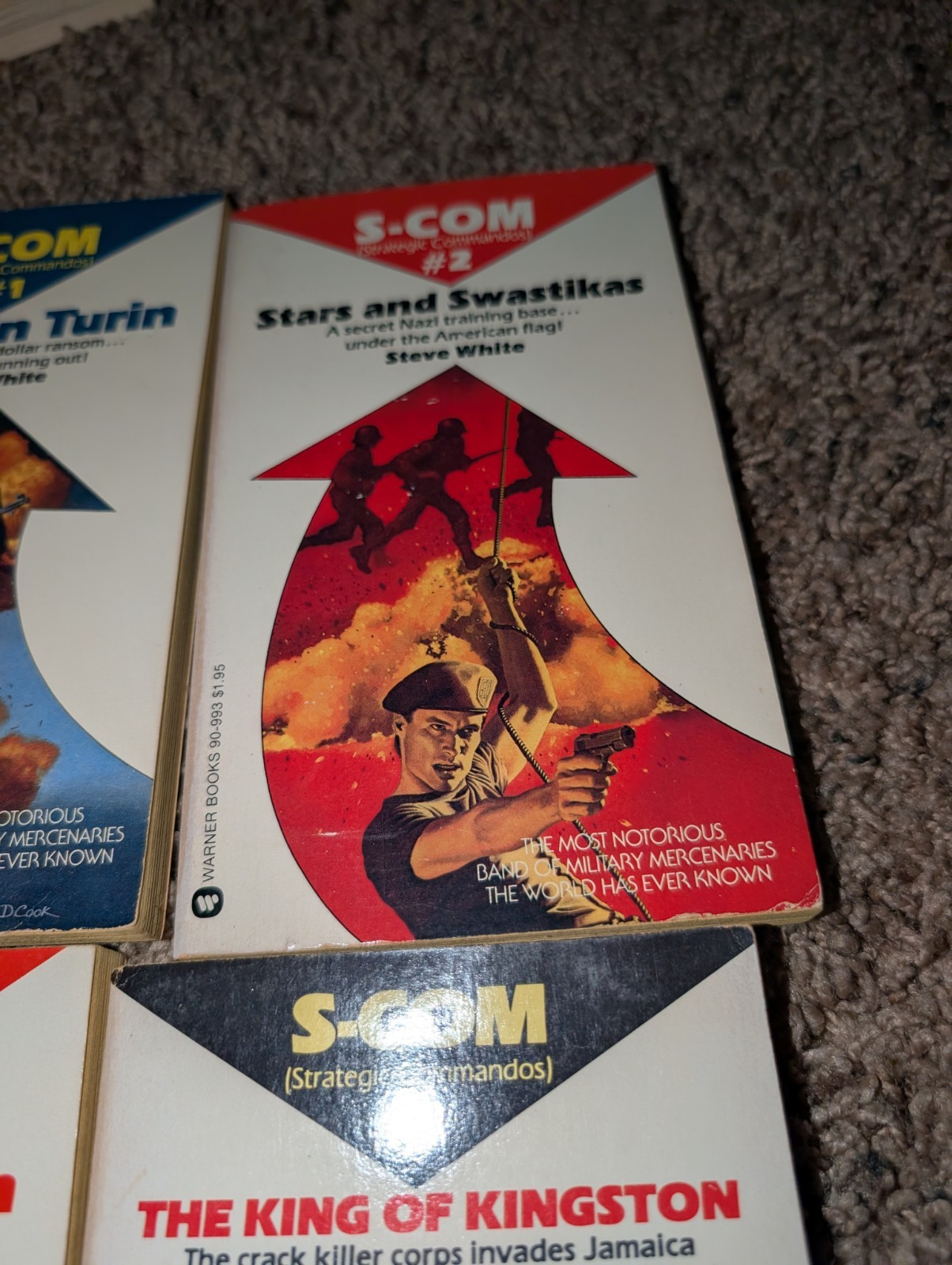 Steve White S-COM Strategic Commandos #1 #2 #4 #5 Paperback Book Lot