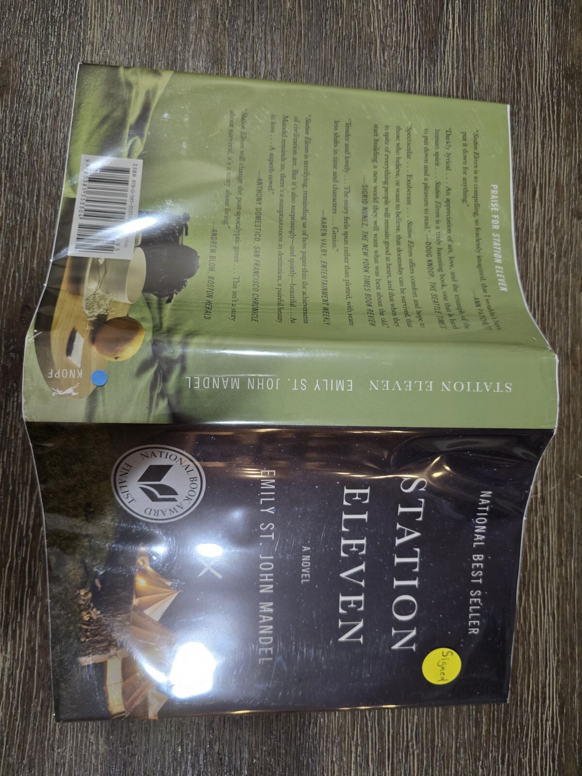 SIGNED~Station Eleven by Emily St. John Mandel, 1st Edition, 9th Printing, HC DJ