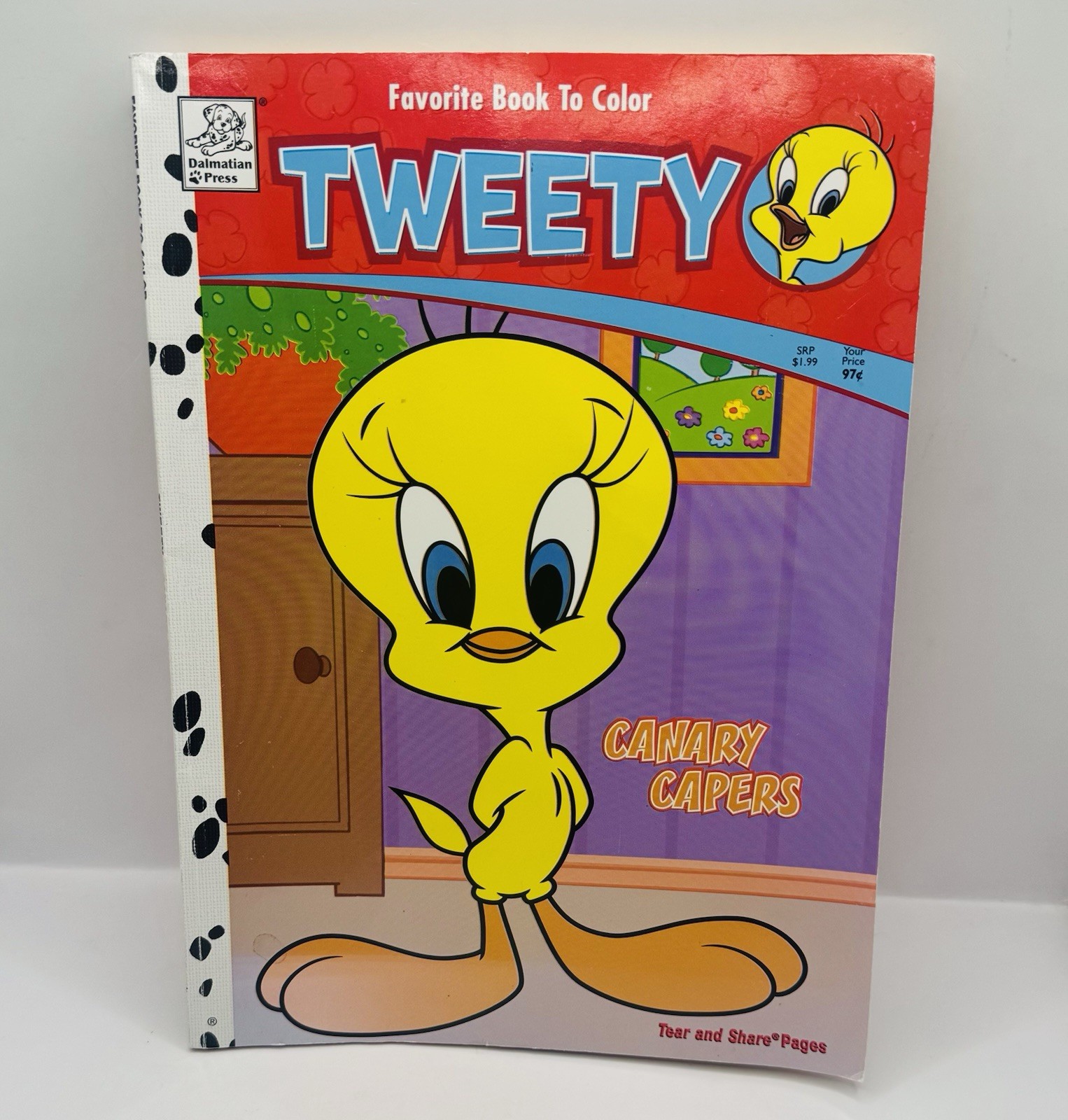 Vintage Looney Tunes Tweety Bird Canary Capers Coloring Book Dalmatian Press