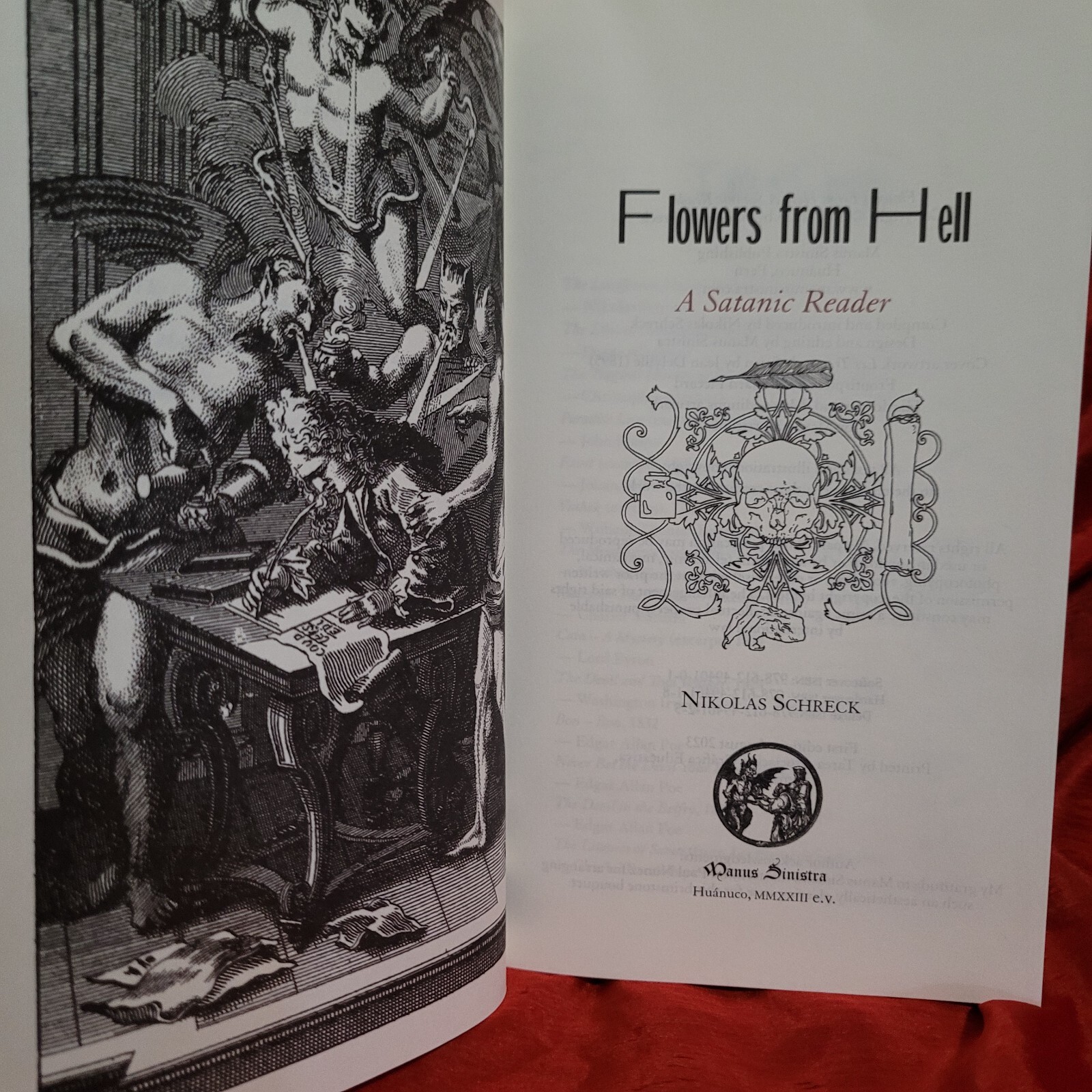 Flowers from Hell: A Satanic Reader by Nikolas Schreck (Manus Sinistra Publishin