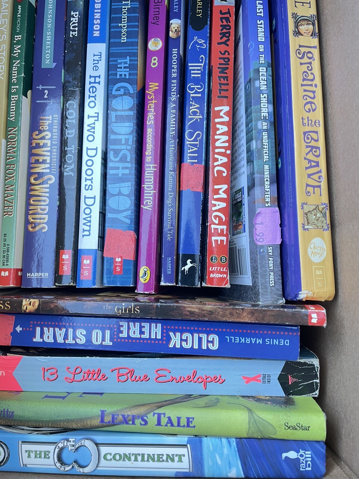 Middle School Children’s Book Lot Of 50 Assorted Ages 9 To 12 Very Good