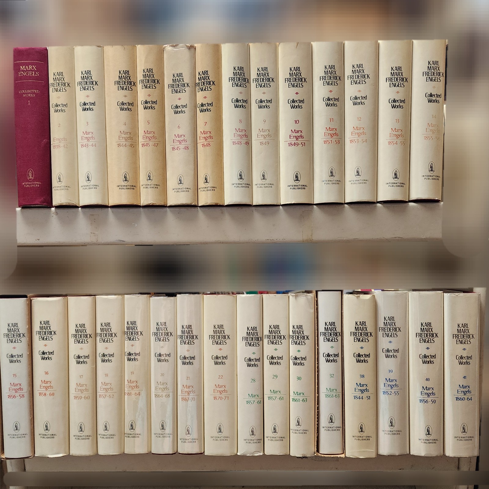 Karl Marx Frederick Engels Collected Works Lot of 30 Hardcover Communism