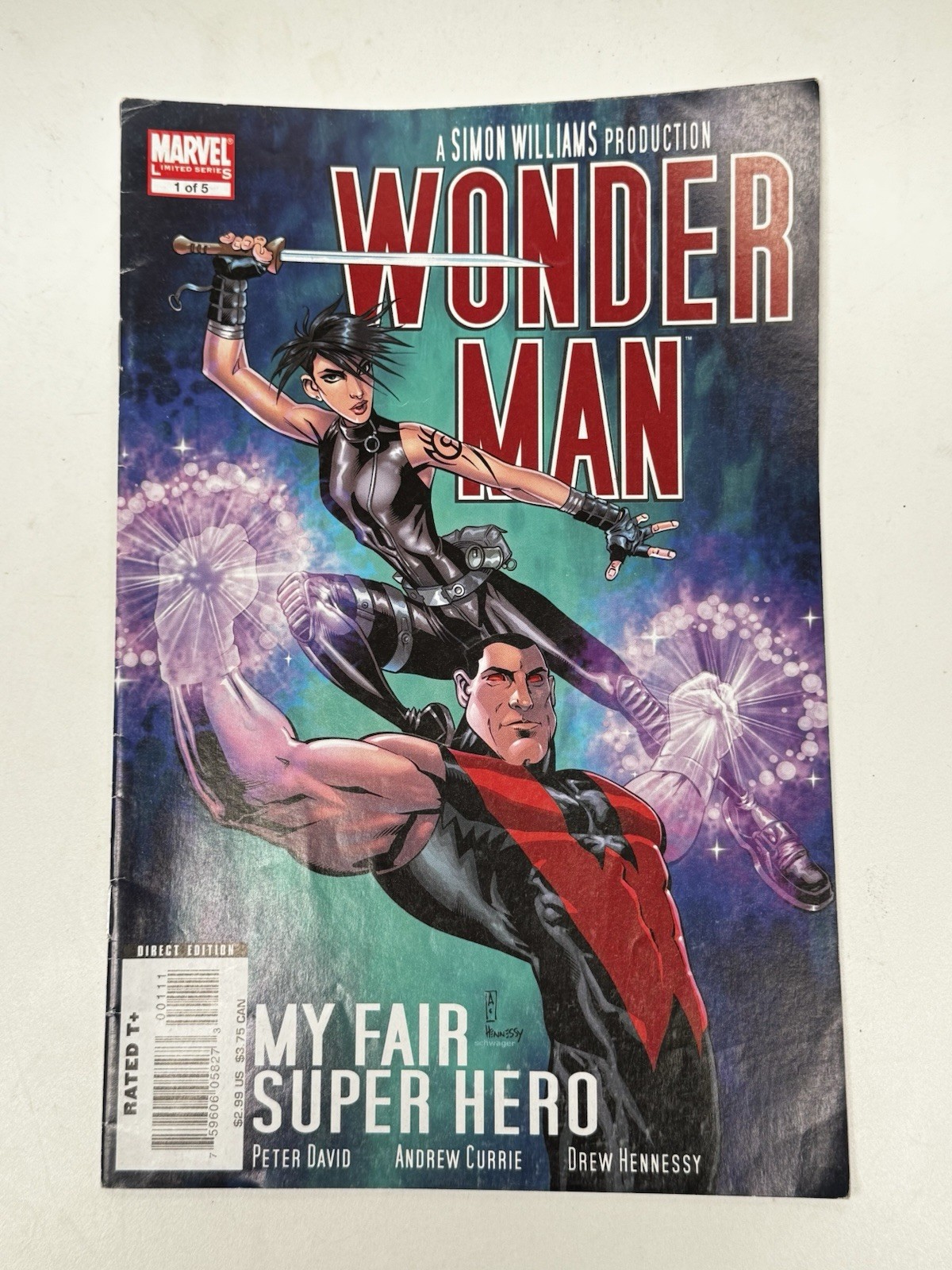 Marvel Comics 2007 Wonder Man #1 My Fair Super Hero Collectable Softback Book