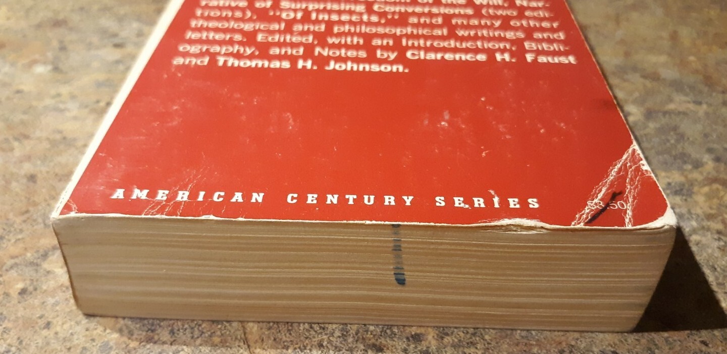 Jonathan Edwards, Selections , American Century Series, 1963, Acceptable