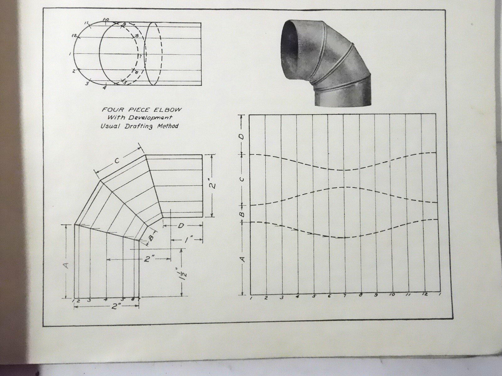 1928 Mechanical Drawing/Drafting- Second Year- Bruce Publishing Co.