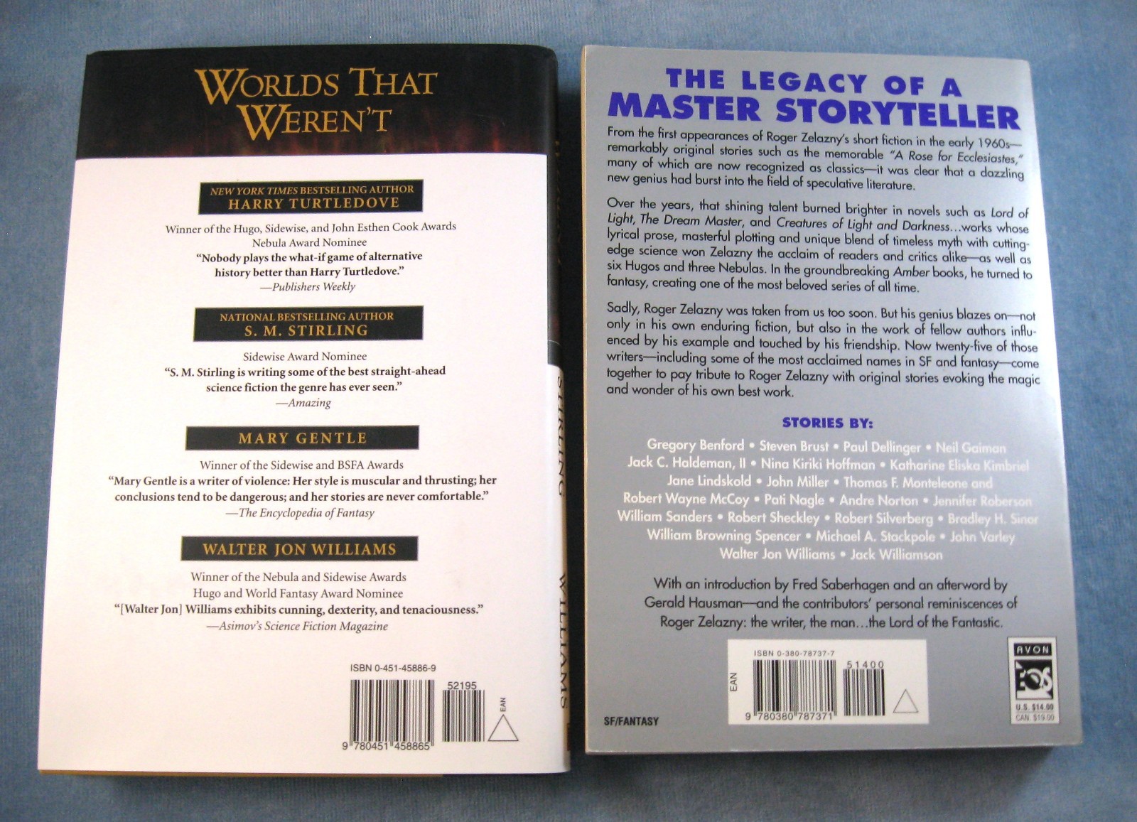9 Sci-Fi Short Story Anthologies Edited by G RR Martin/Saberhagen/& Others NOS
