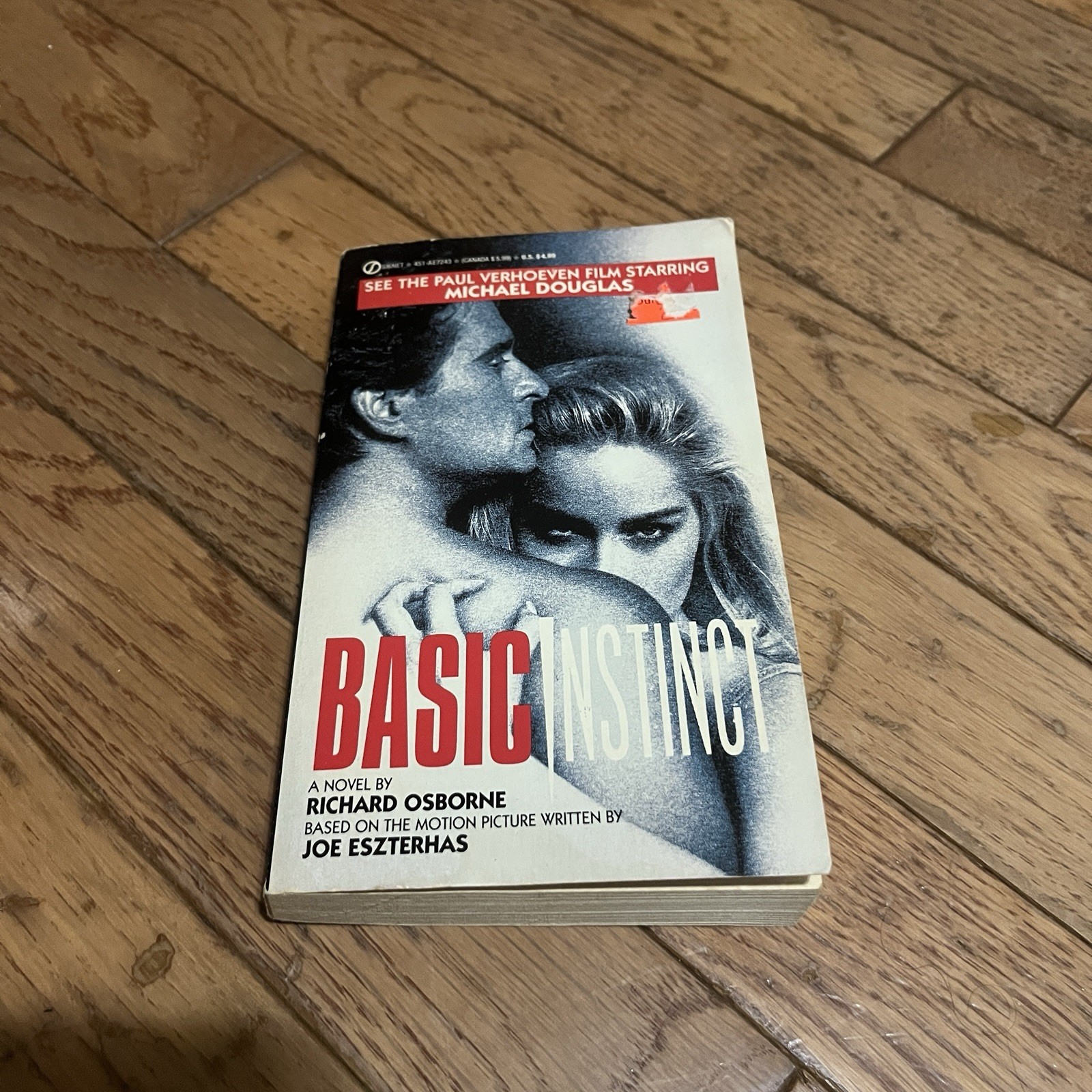 Basic Instinct Richard Osborne Paperback Signet 1992 first print Tie-In Vintage