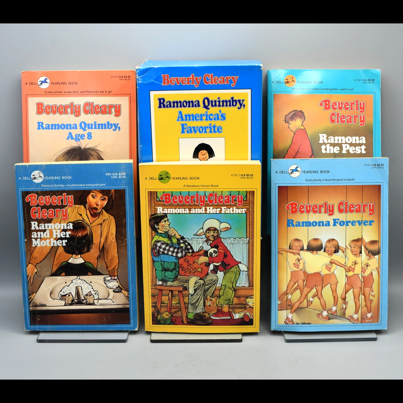 Ramona Quimby Books Box Set of 5 Beverly Cleary 1980s Dell PB Americas Favorite