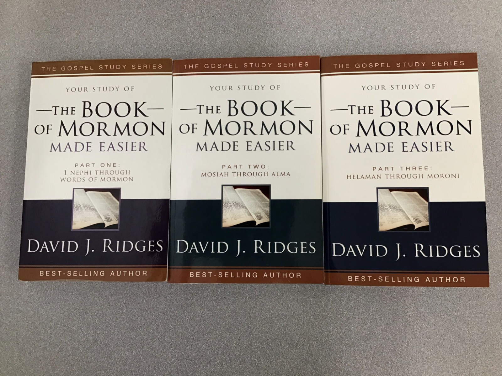 The Book of Mormon Made Easier 3 Volume Ppbk Set Complete, By David J Ridges, VG