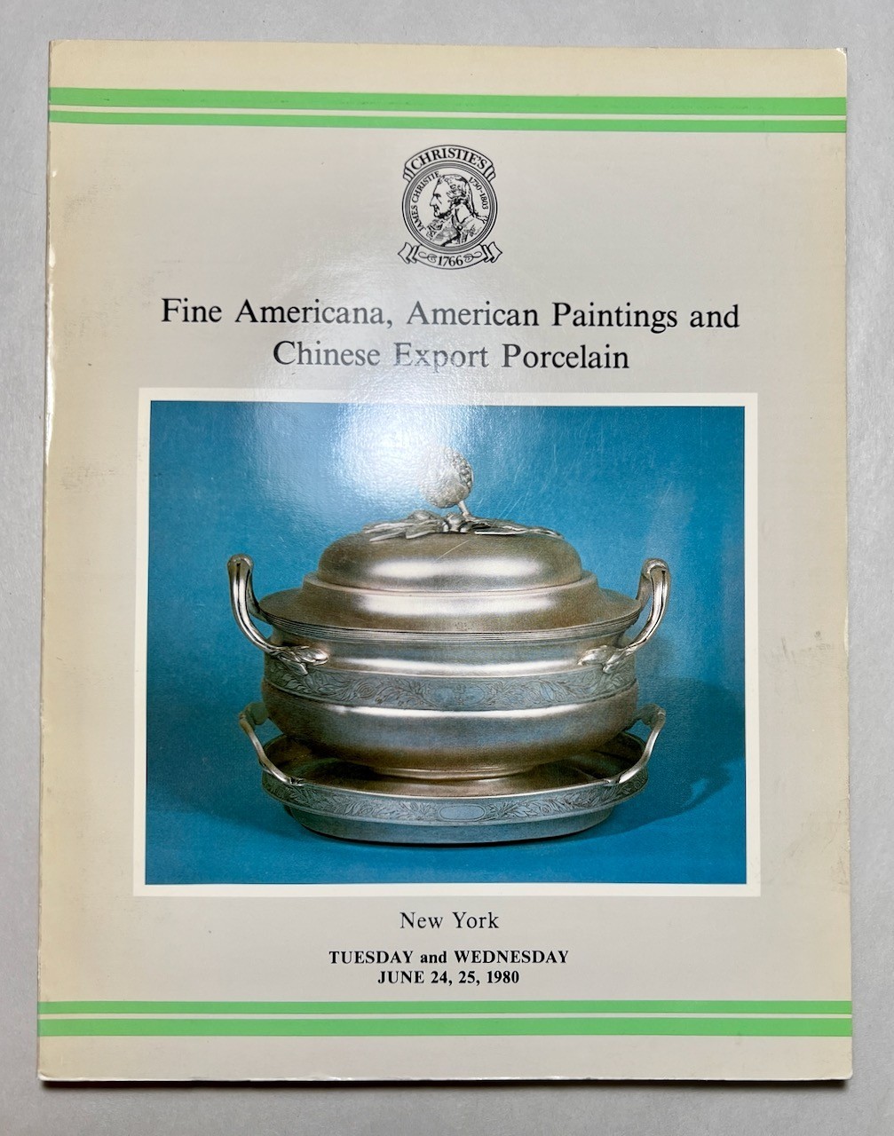 Christie’s Auction Catalog Americana American Paintings Chinese Porcelain 1980