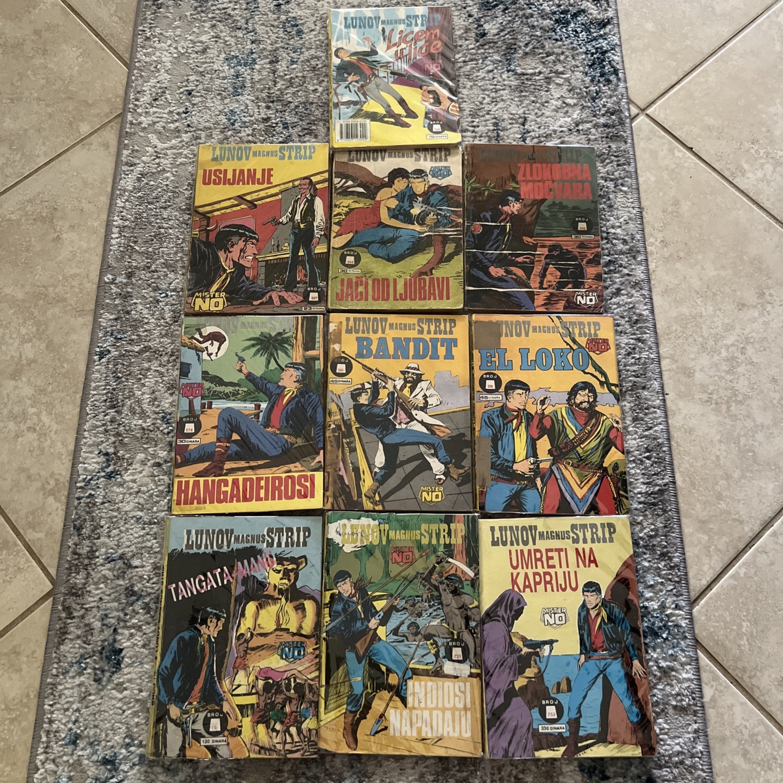 MISTER NO LUNOV MAGNUS STRIP LOT 10 KOMADA