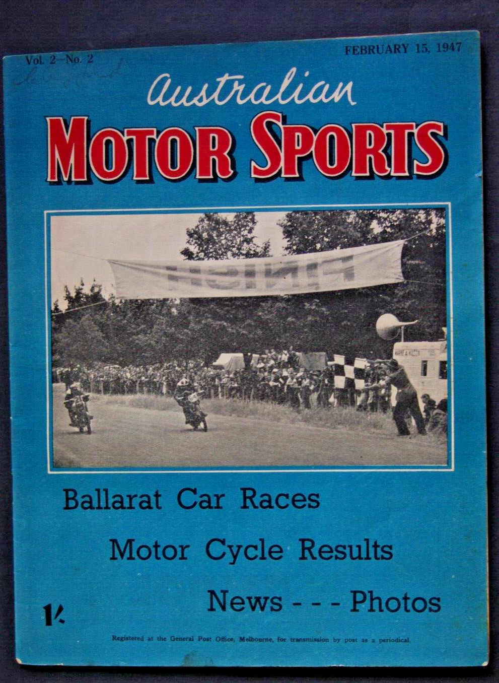 Australian Motor Sports 1947 Feb Boyd Edkins HRD Rapide Alex Mildren Monposto Ja