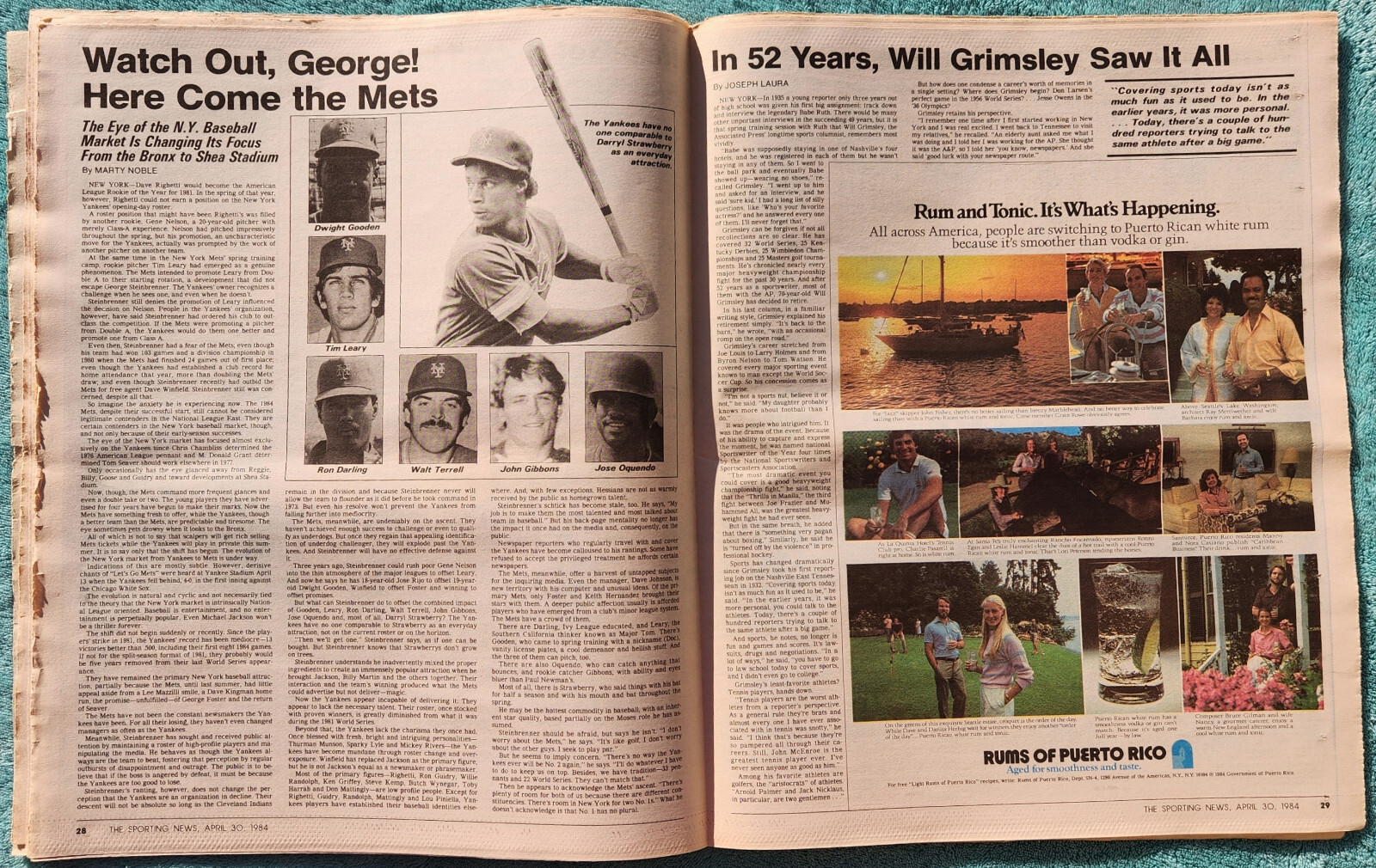 Bill Madlock Four Time Batting Champ 1984 Sporting News Full Issue 56 Pages