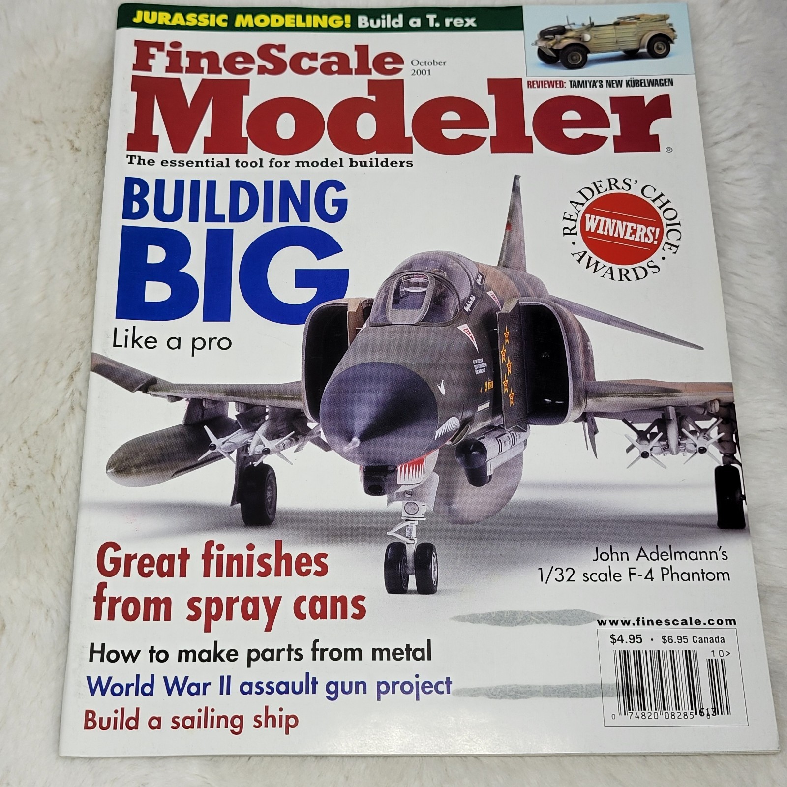 FineScale Modeler Vol 19 #08 Oct 2001 Modeling Magazine VG