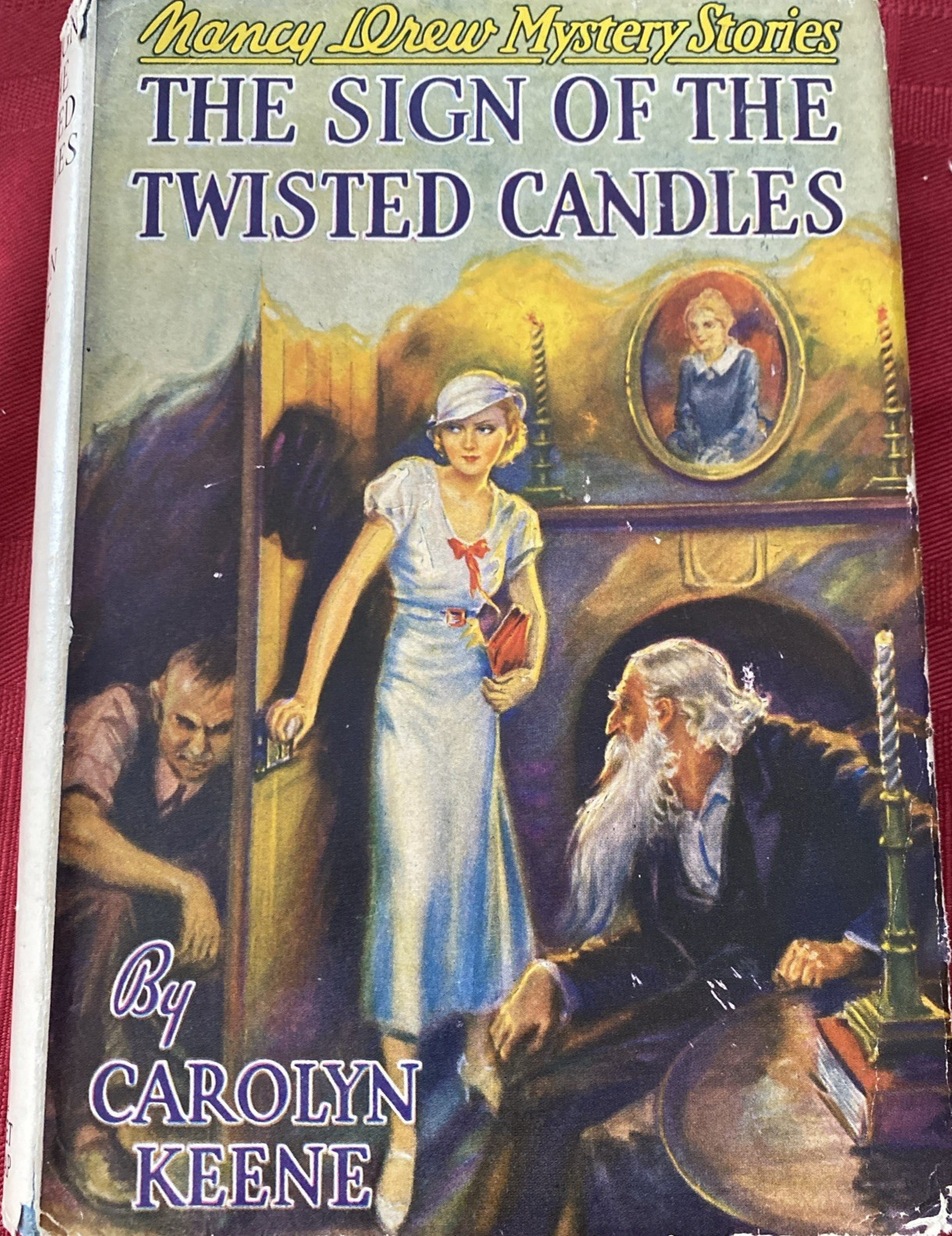 Nancy Drew Mystery, The Sign of the Twisted Candles, 1940s, HCDJ