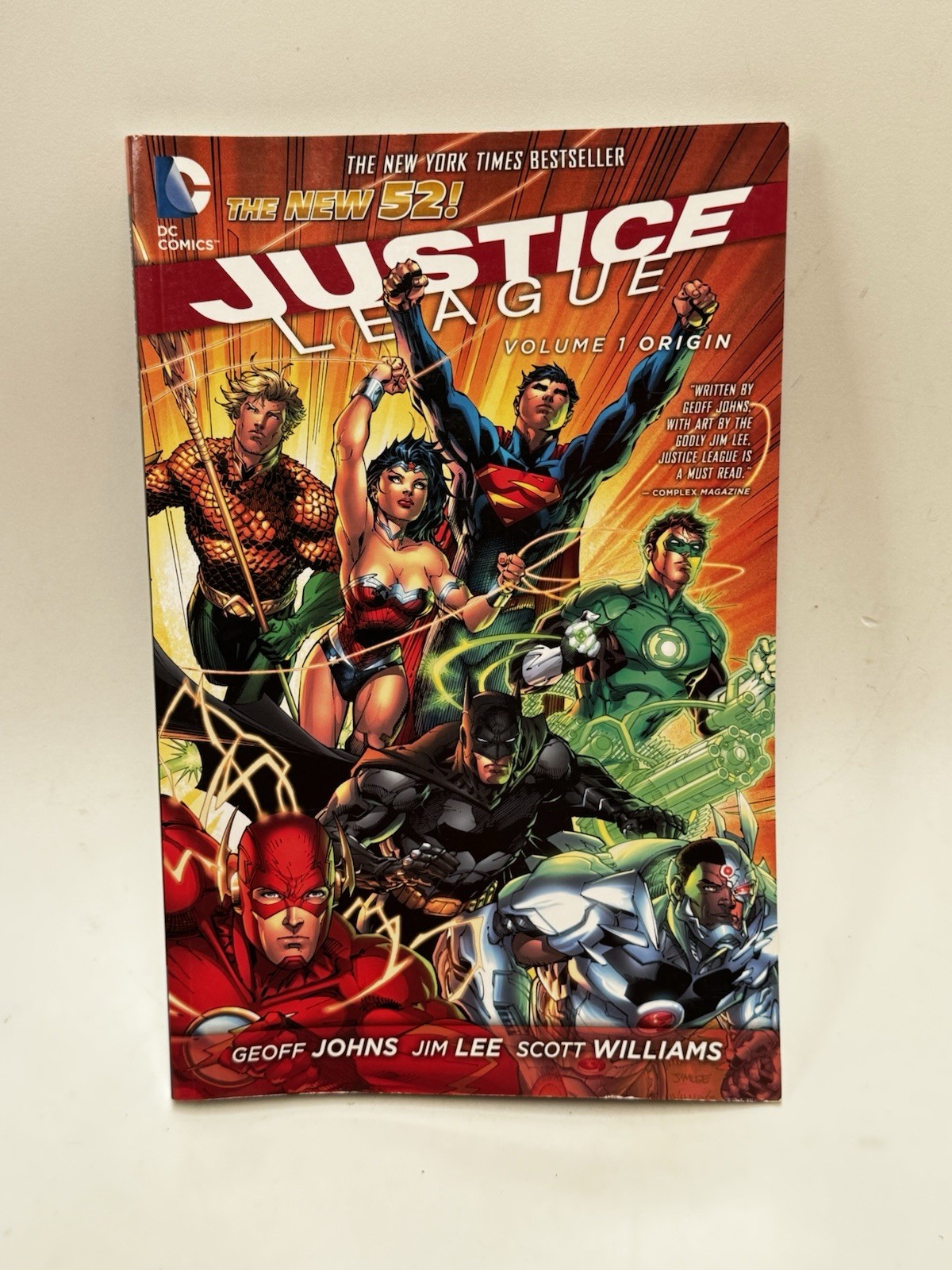 DC Comics 2011 Justice League Vol 1 Origin Softback Comic Book Mint Condition