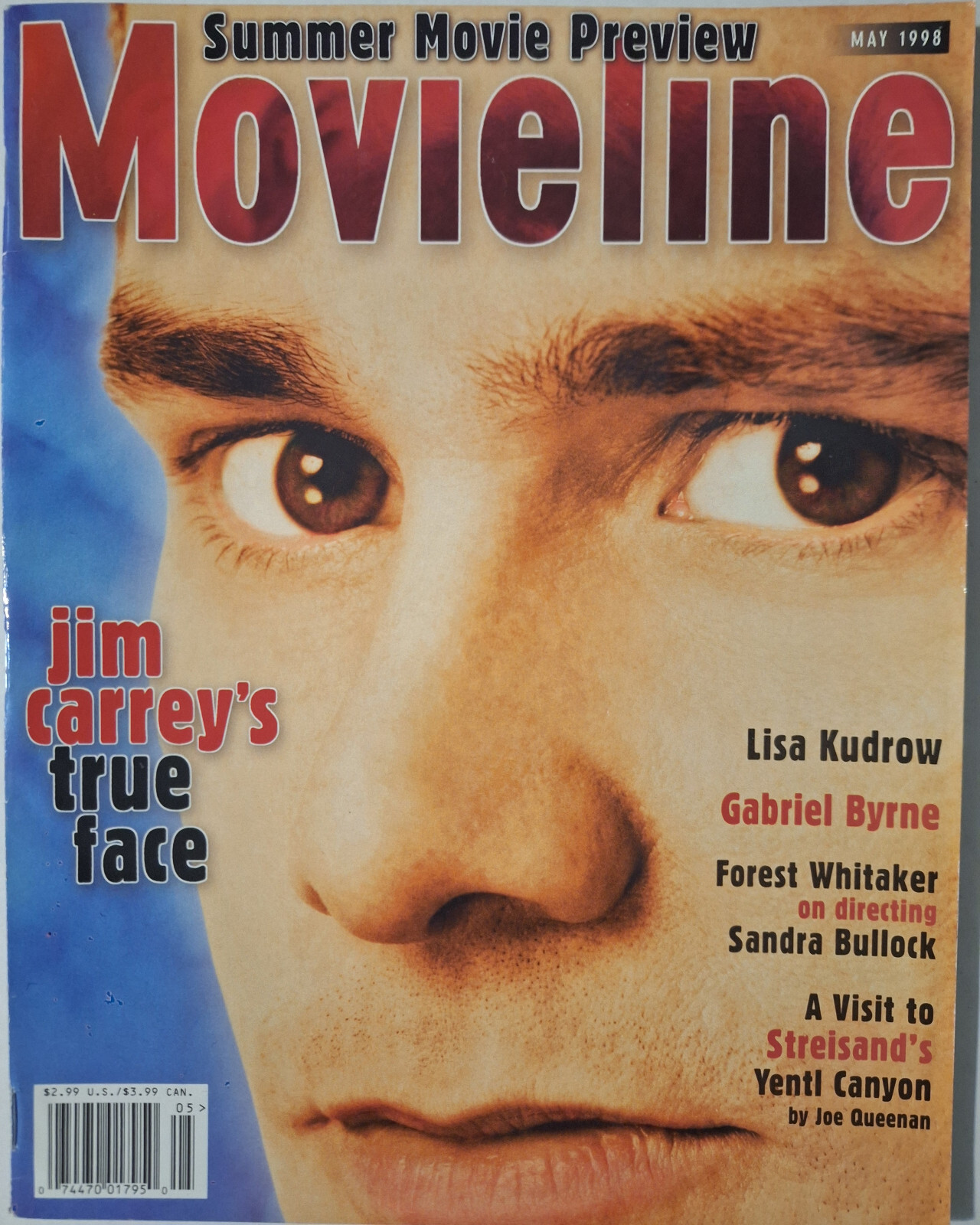 Movieline (May 1998)Jim Carry/Lisa Kudrow/Gabriel Byrne/Paul Rudd/Zeta-Jones VG+