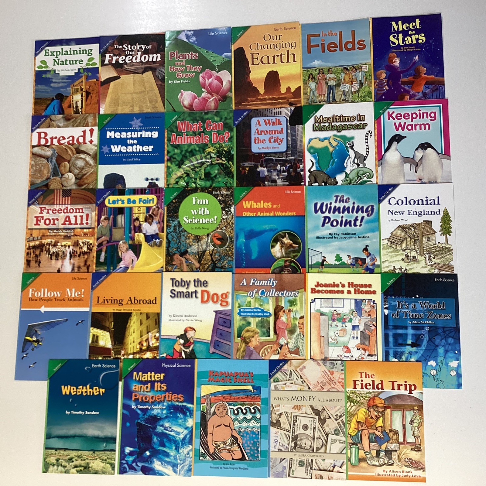 3rd Grade Readers Lot of 29 Books Science Social Studies Pearson Scott Foresman