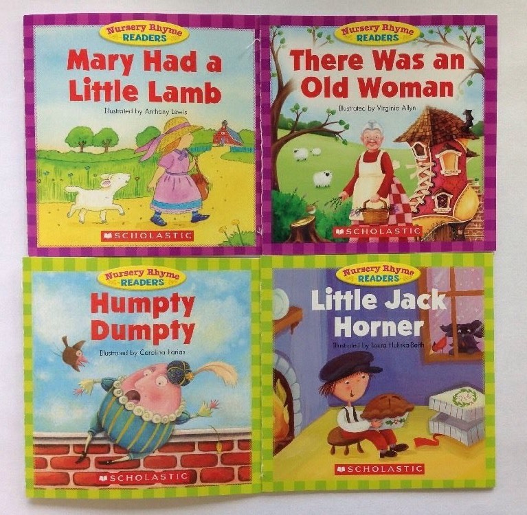 Nursery Rhyme Childrens Books Beginning Readers Lot 12