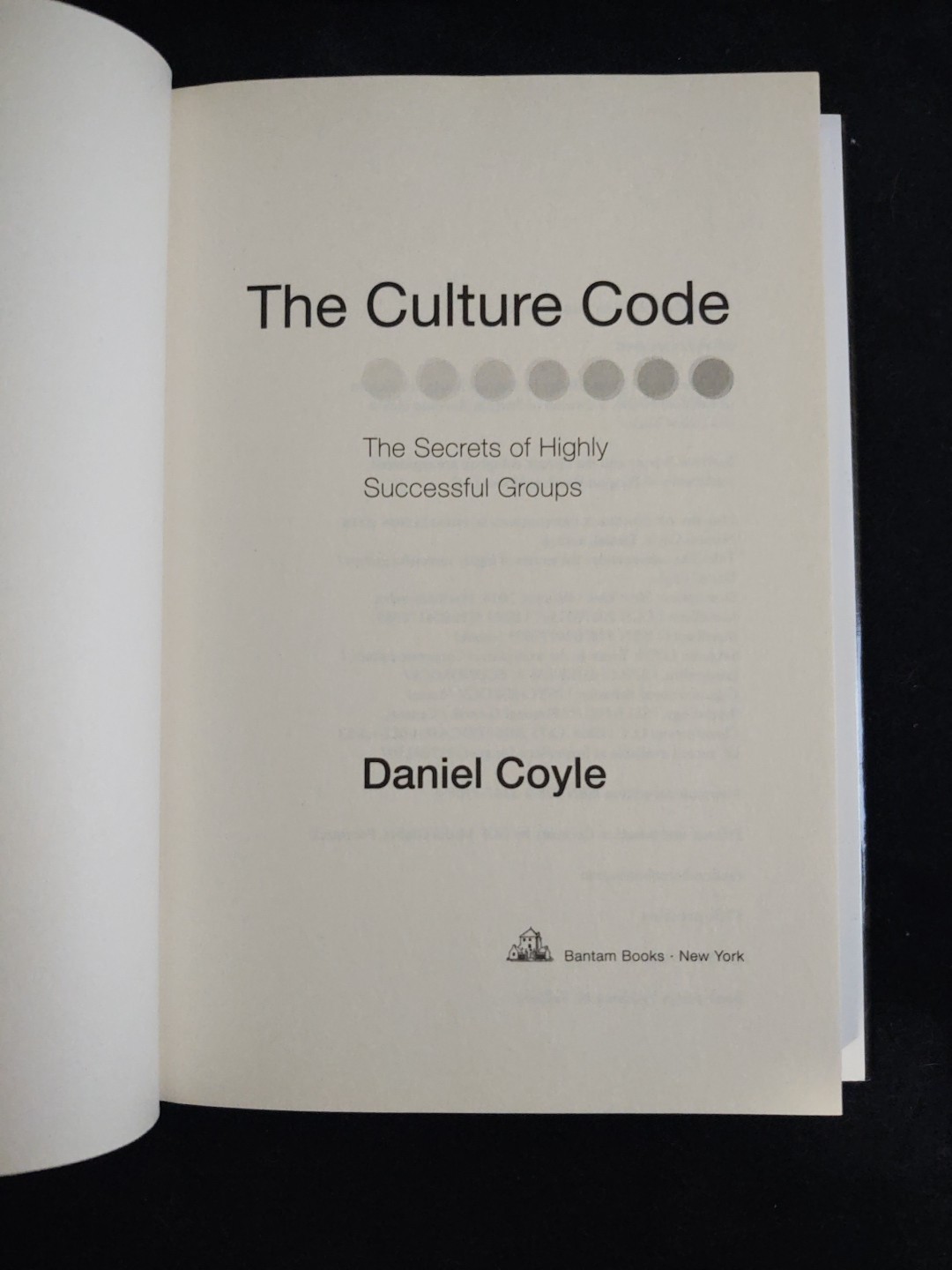 The Culture Code Secrets Of Highly Successful Groups Hardcover Book Daniel Coyle