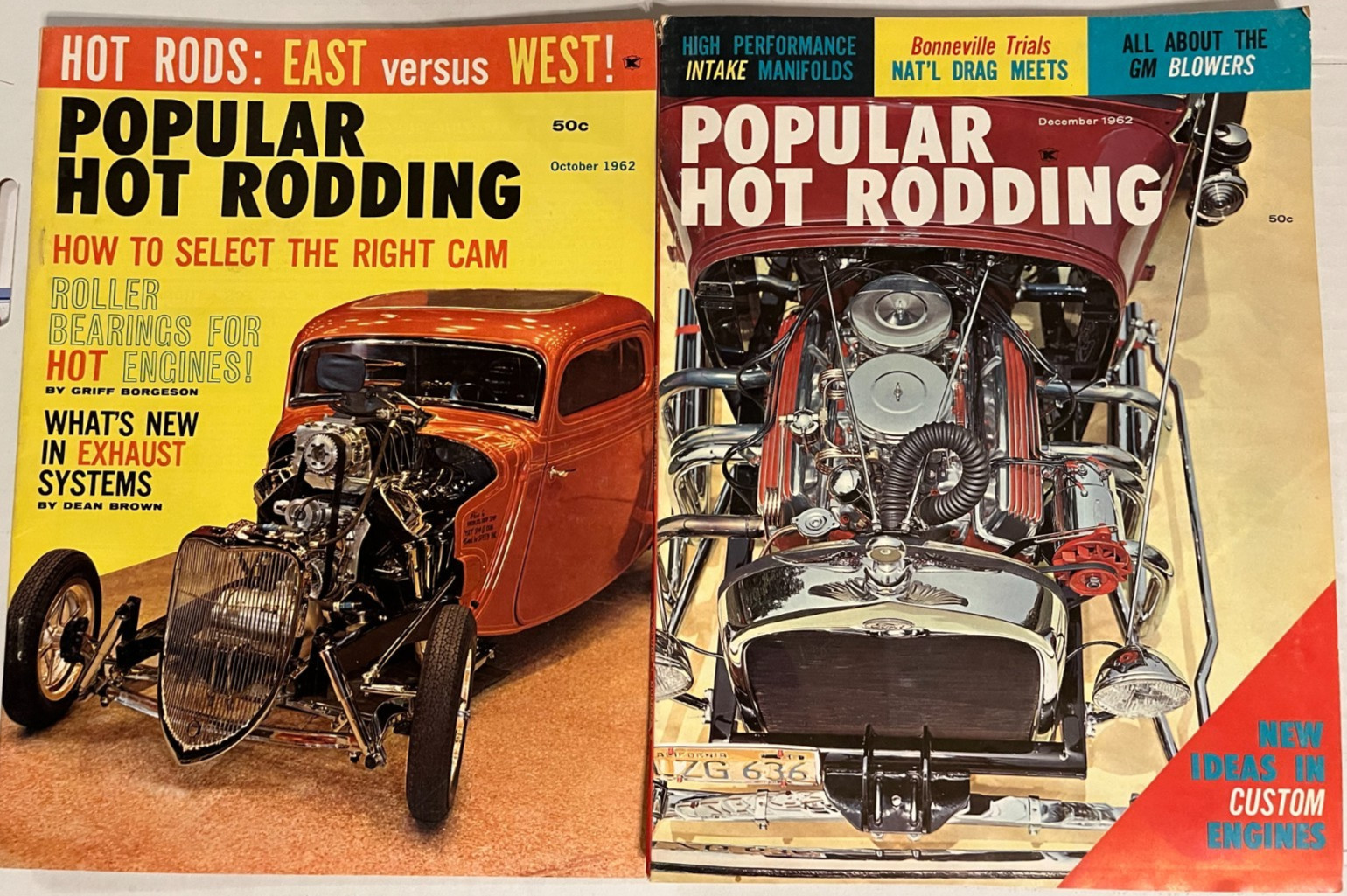 George Barris personal magazine collection-1962 customs, drag racing, AHRA-lot/2