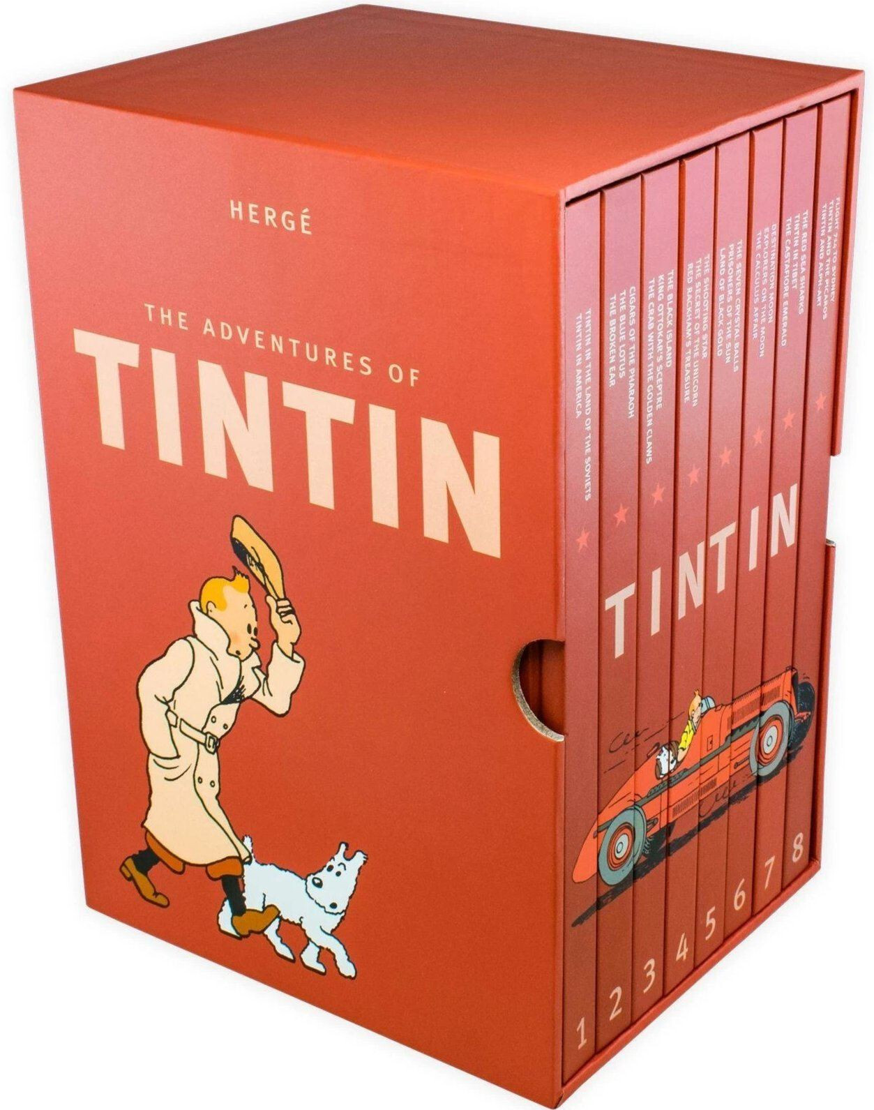 The Adventures of Tintin by Hergé: Compact Edition 8 Books Box Set – Ages 7+- HB