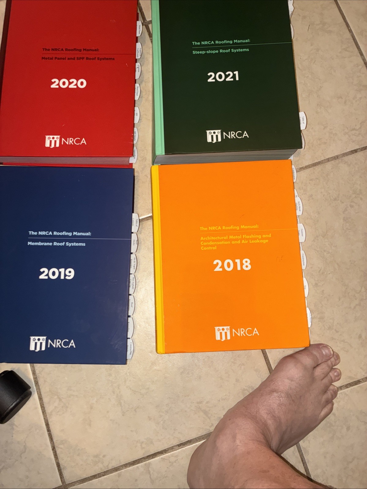 Highlighted and Tabbed – NRCA Roofing Manuals – 2018. Boxed Set – 2021