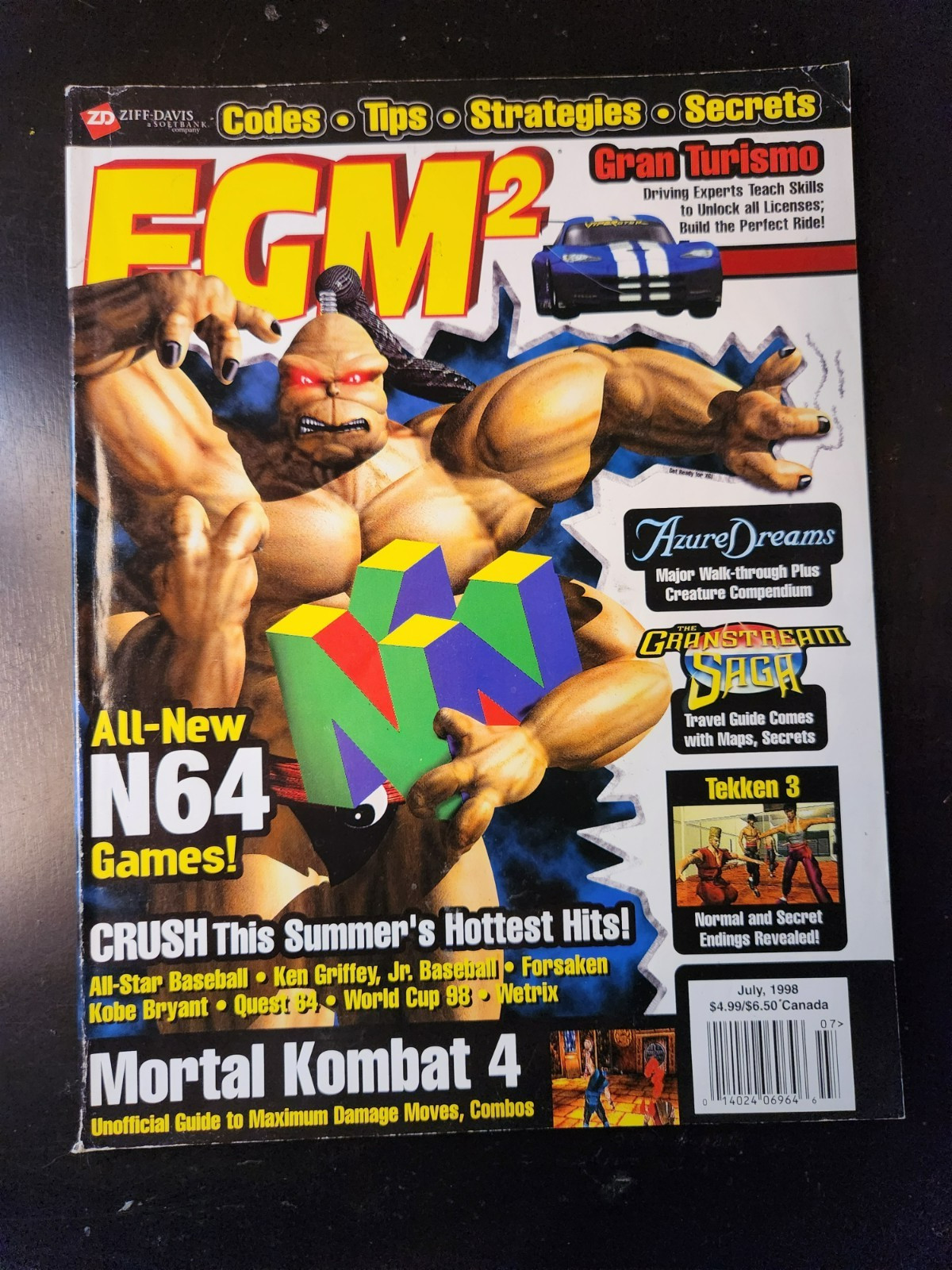 EGM2 Issue #49 – July 1998 Mortal Kombat 4, Tekken 3, Quest 64, CHECK IT OUT