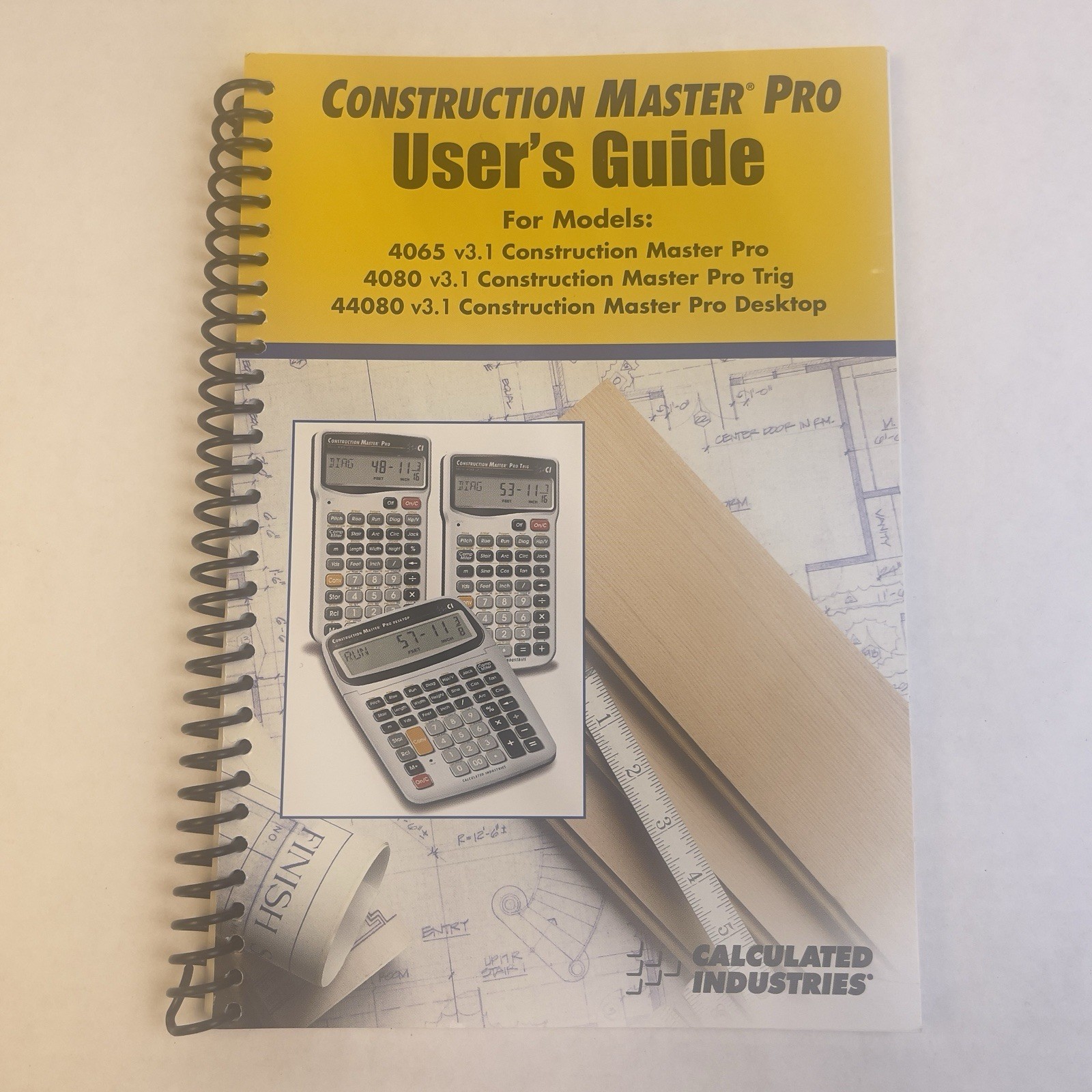 Calculated industries Construction Master Pro User Guide Models 4065 4080 44080