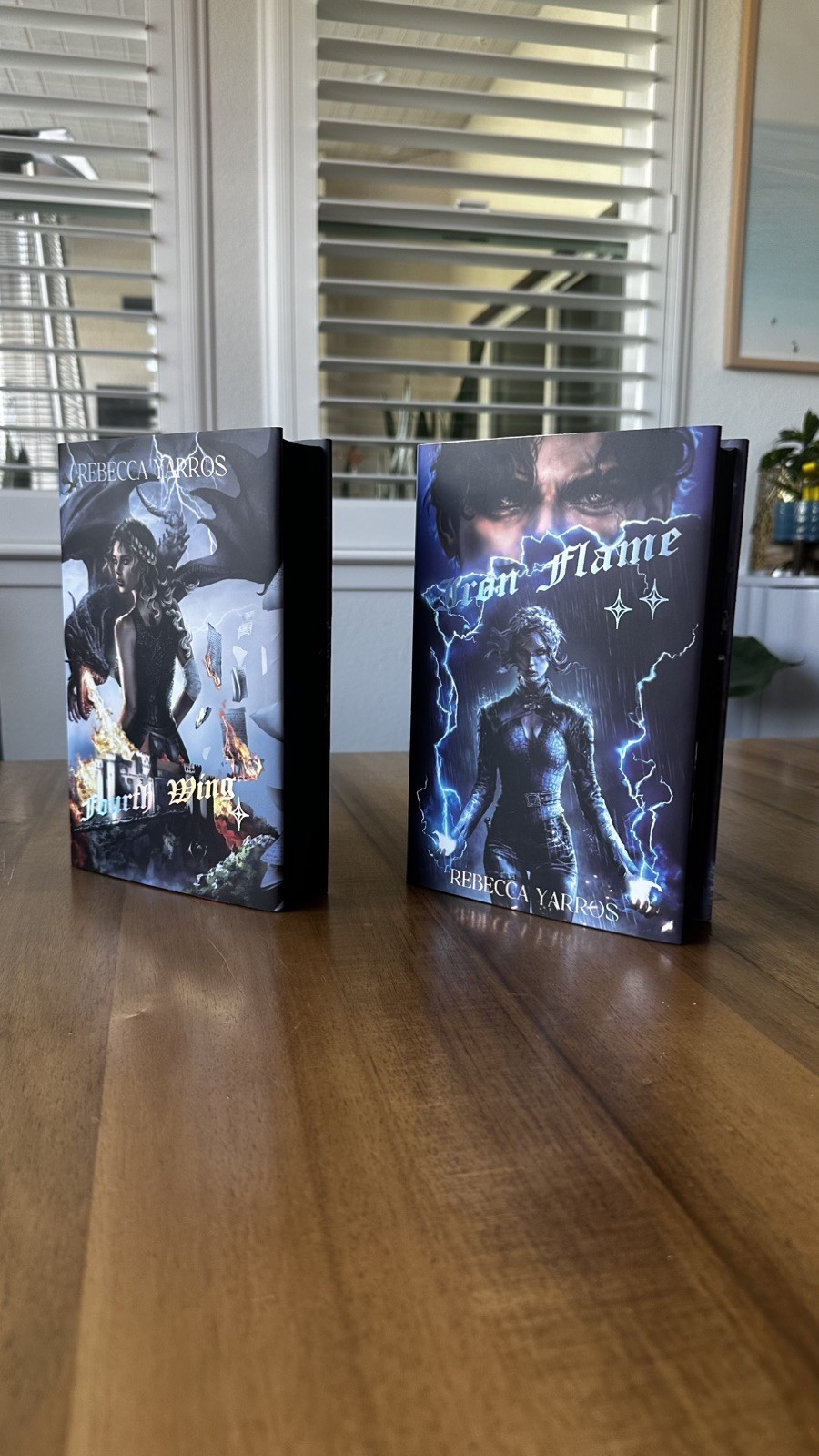 Fourth Wing Iron Flame Special Editions Iridescent Storm Licensed Dust Jackets