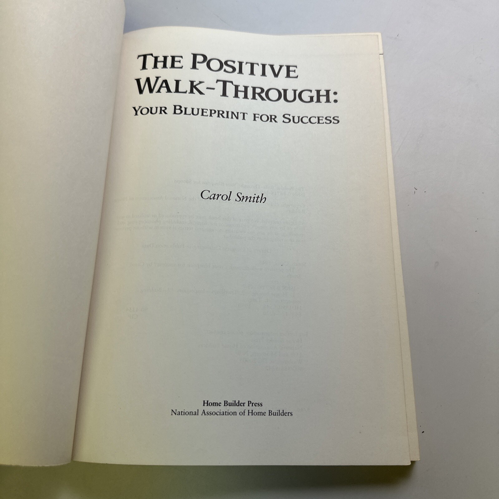 The Positive Walk/Through by Carol Smith 1990