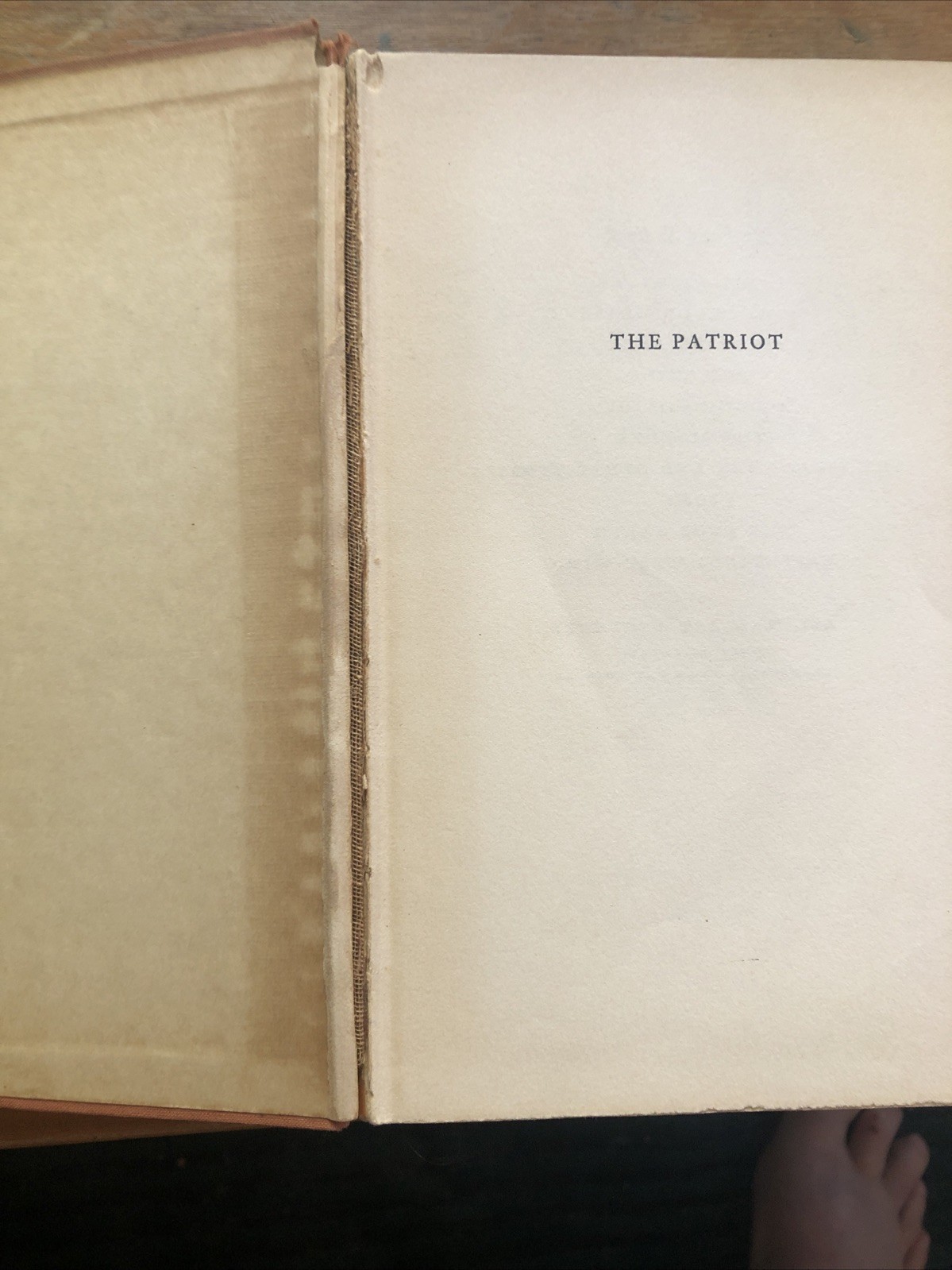 THE PATRIOT – PEARL S. BUCK HARDCOVER BOOK 1939 1ST EDITION JOHN DAY COMPANY