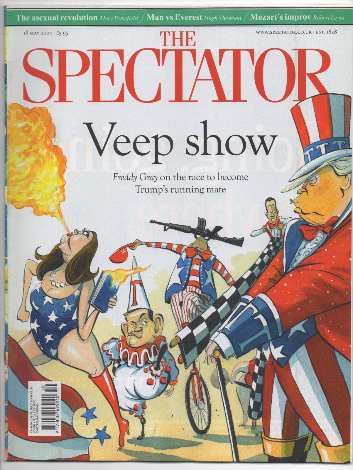 The Spectator Magazine. 18 May 2024. 64 pages.