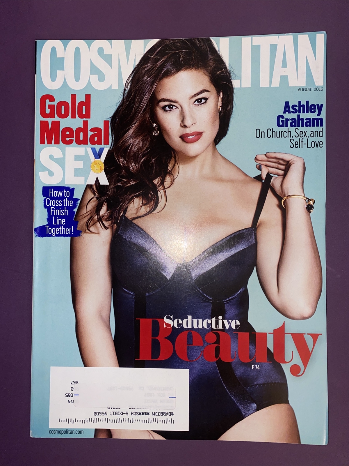 Cosmopolitan Magazine August 2016! Ashley Graham on the cover 188 PAGES FREESHIP