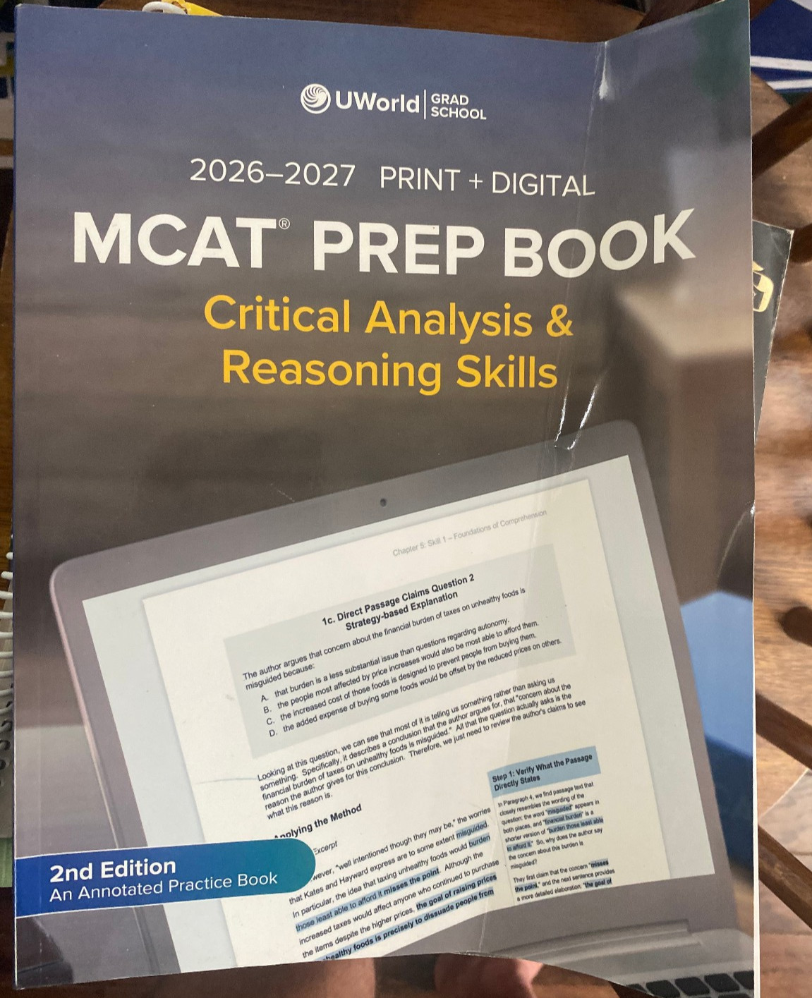 MCAT Prep Book – 2nd Edition 2026-2027 – Paperback – GOOD