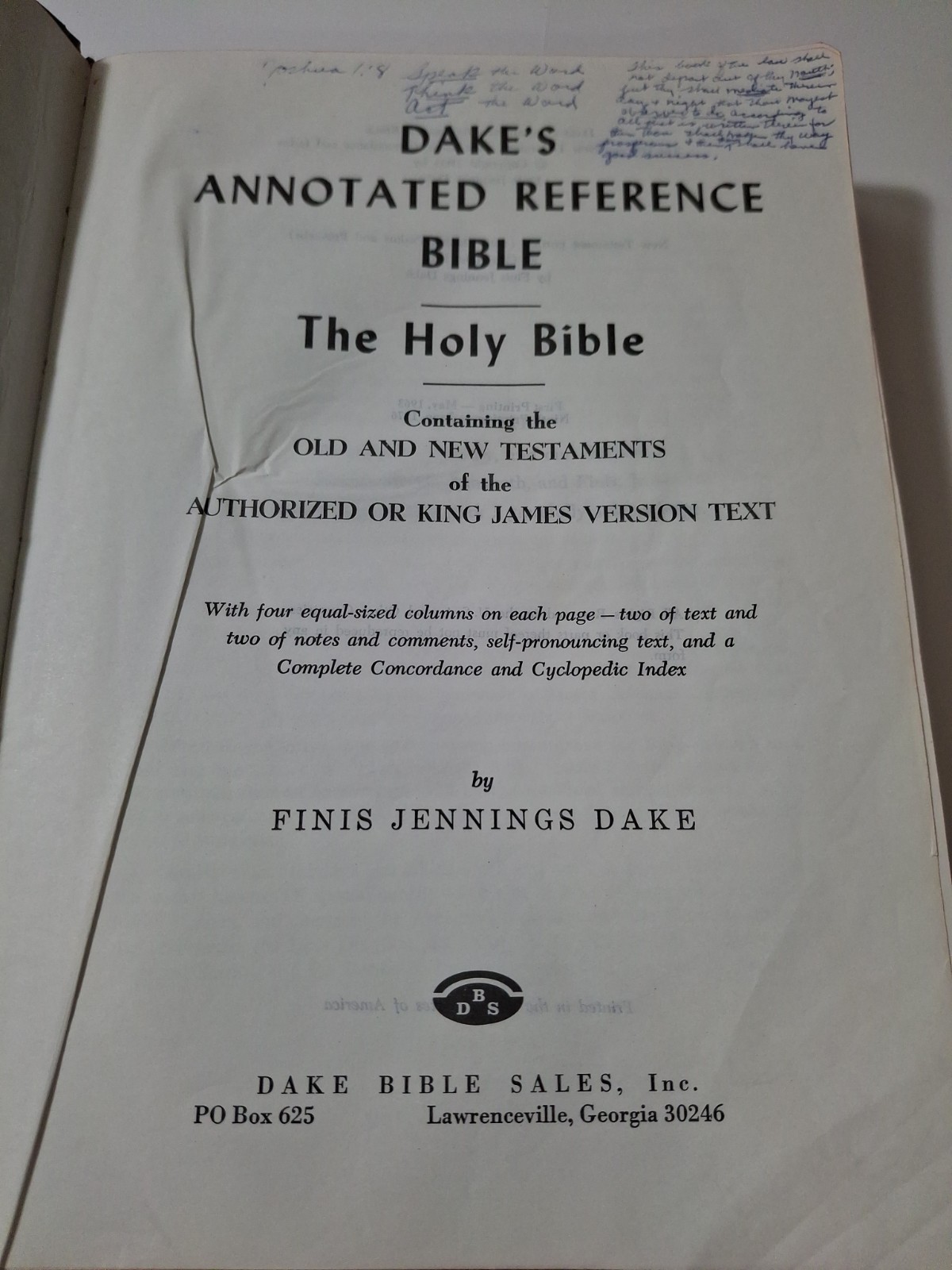 RARE Dake’s Annotated Reference Bible 1963 1977 Ninth Printing Leather Jacket