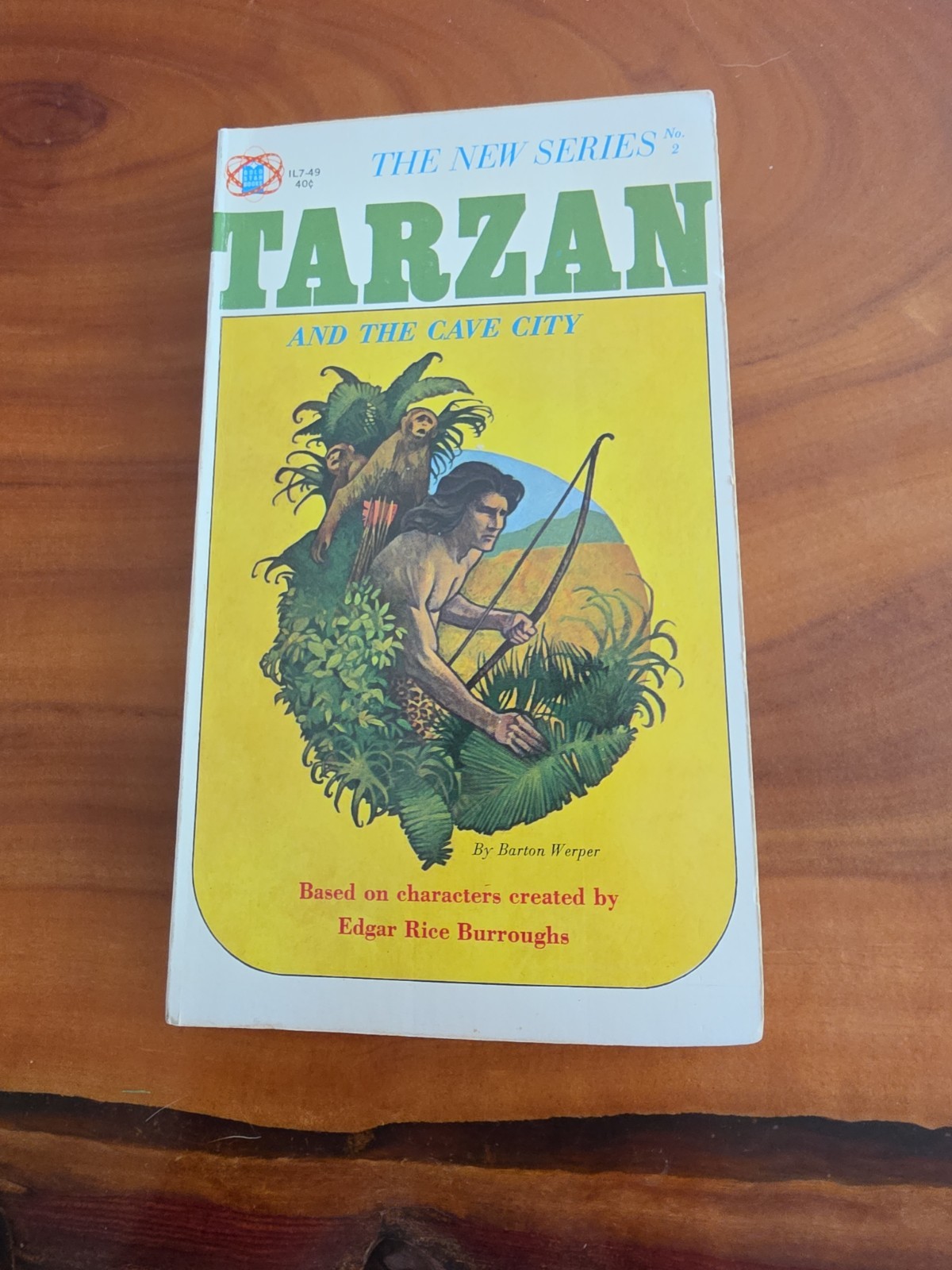 TARZAN AND THE CAVE CITY~BARTON WERPER~NEW TARZAN SERIES #2 UNAUTHORIZED~G/D-V/G