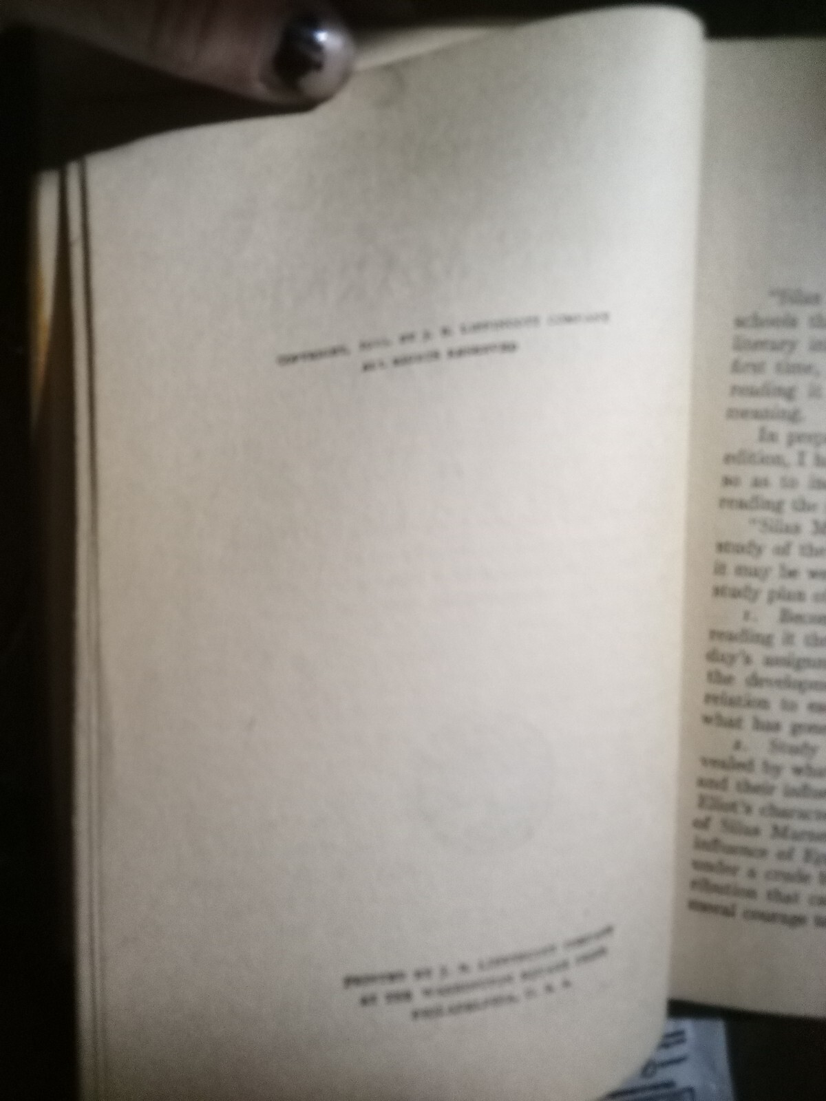 SILAS MARNER BY GEORGE ELIOT Hard Cover BOOK 309 PAGES Vintage